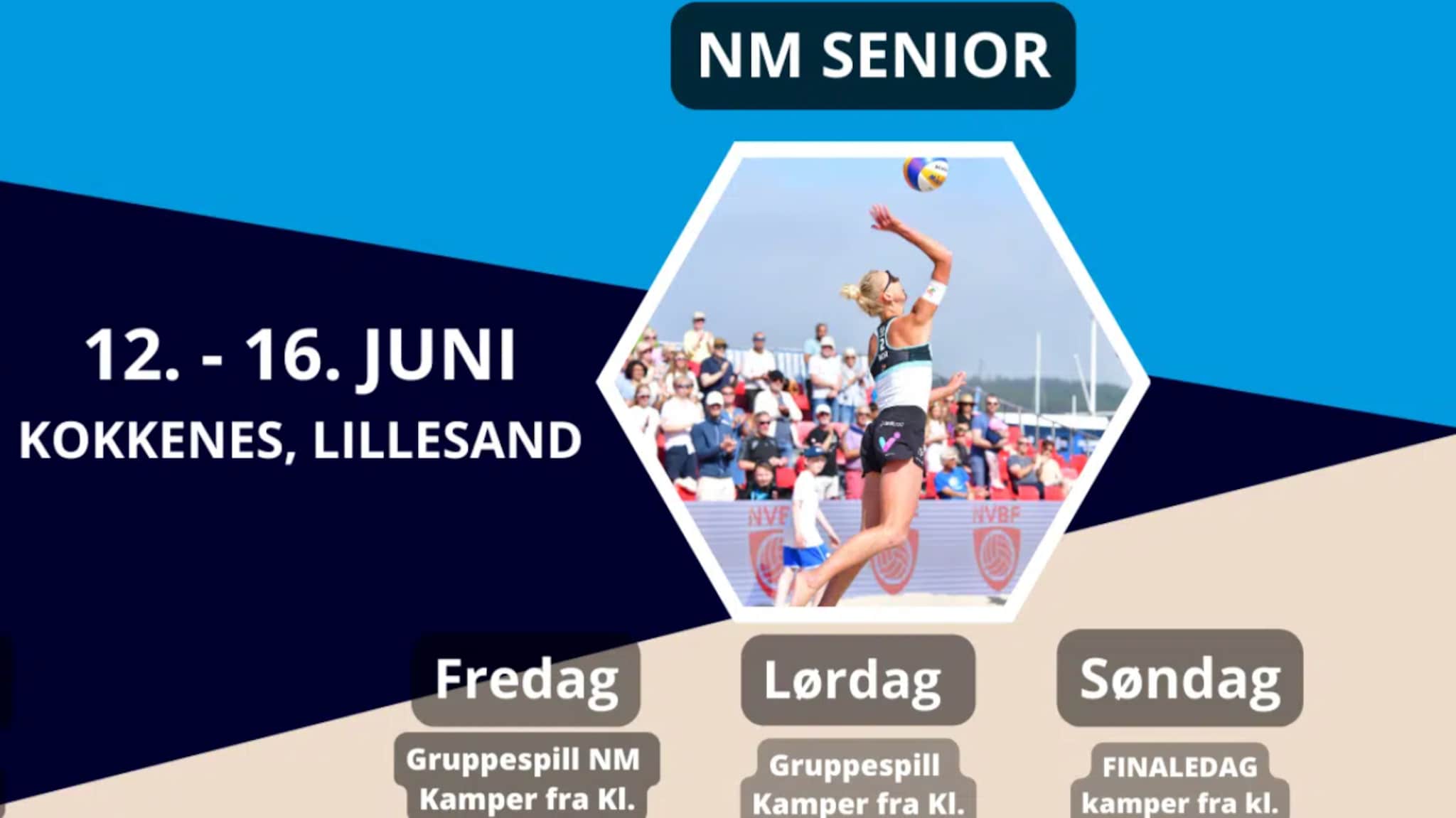 Sending: Sandvolleyball NM Lillesand 2024 - court 1 - fredag