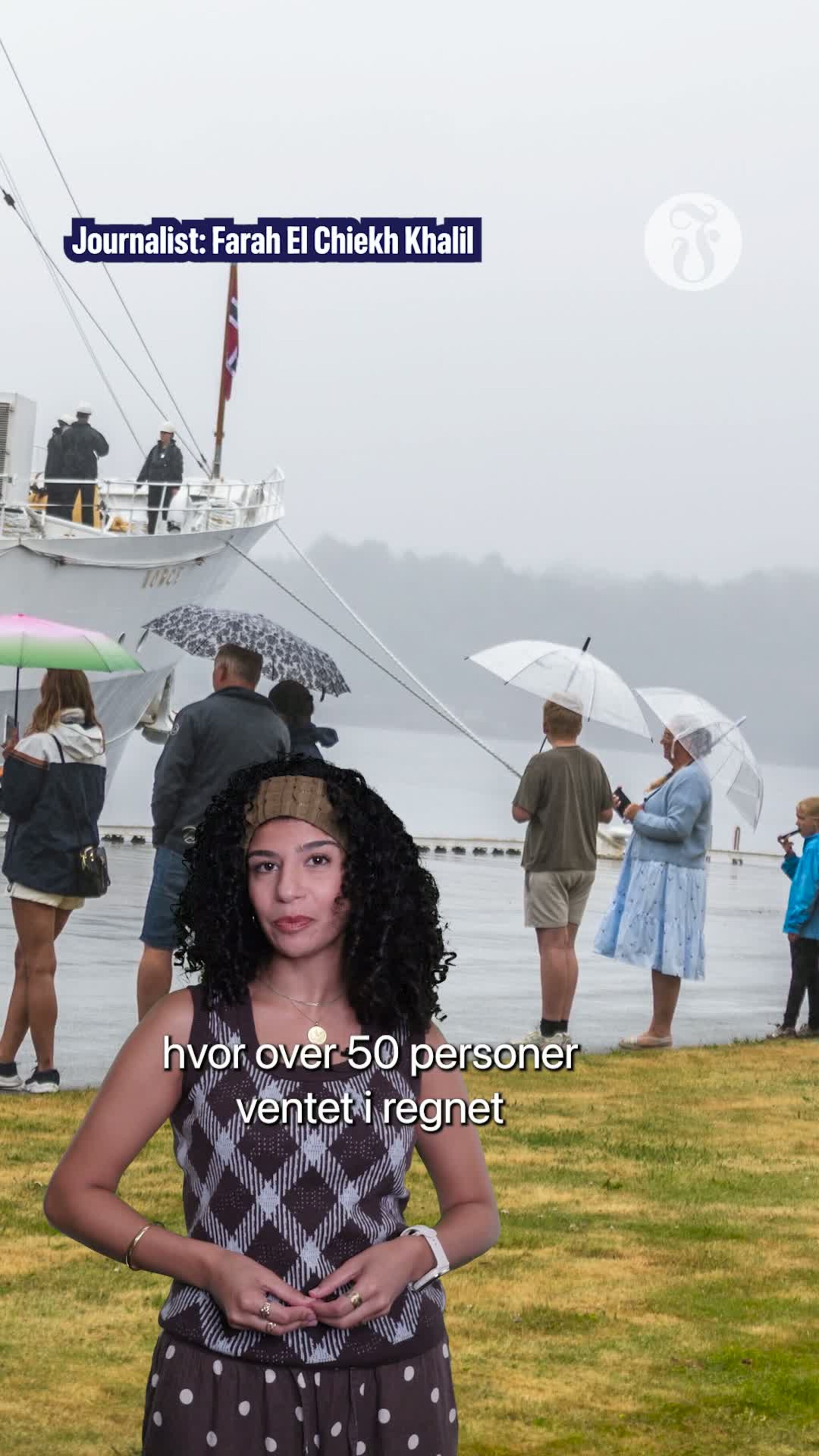 Kongelig familiefoto og bursdagssang på fyret