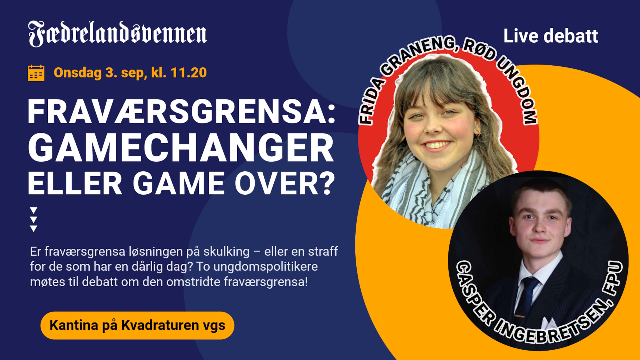 Debatt om fraværsgrensa