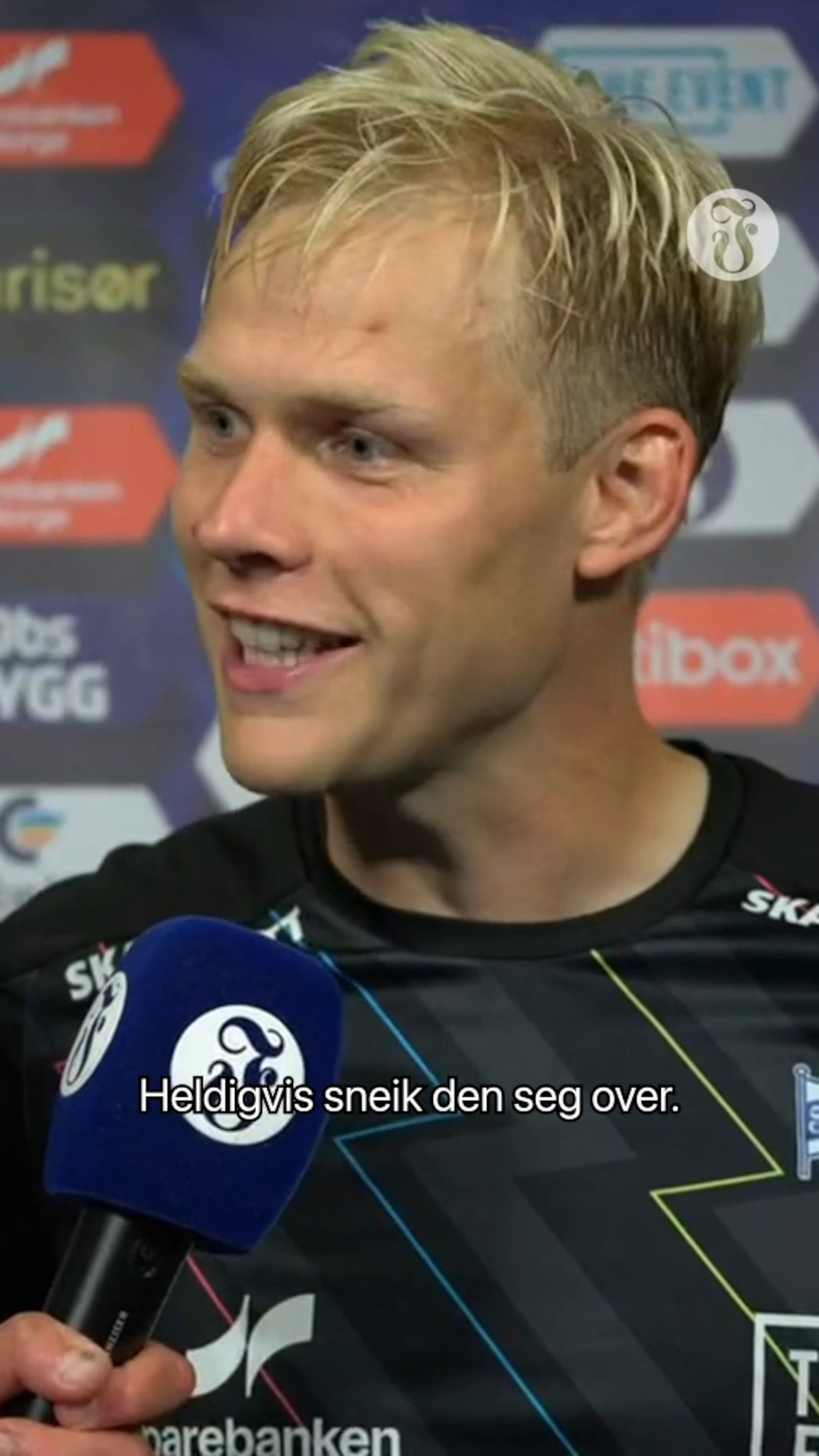 - Han har prøvd en del ganger, og i dag traff han heldigvis
