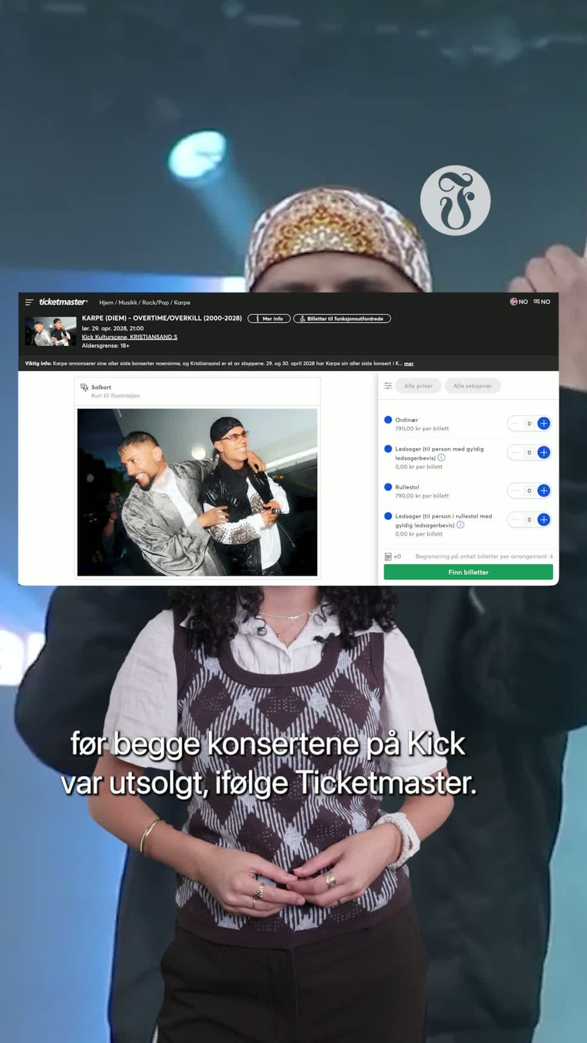 Karpe-billetter utsolgt på ett minutt