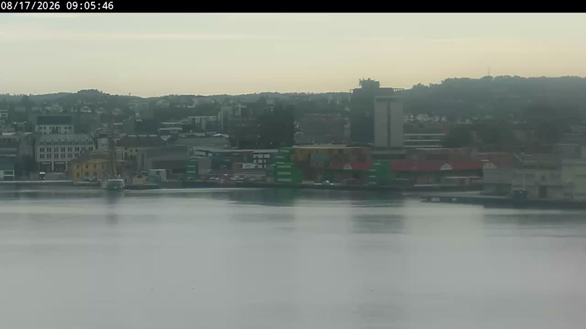 Livekamera over Kristiansand havn