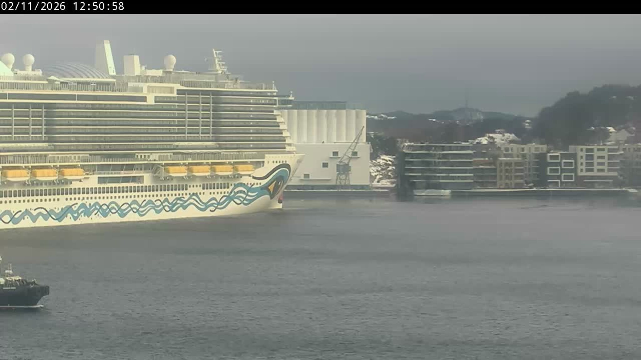 Livekamera over Kristiansand havn