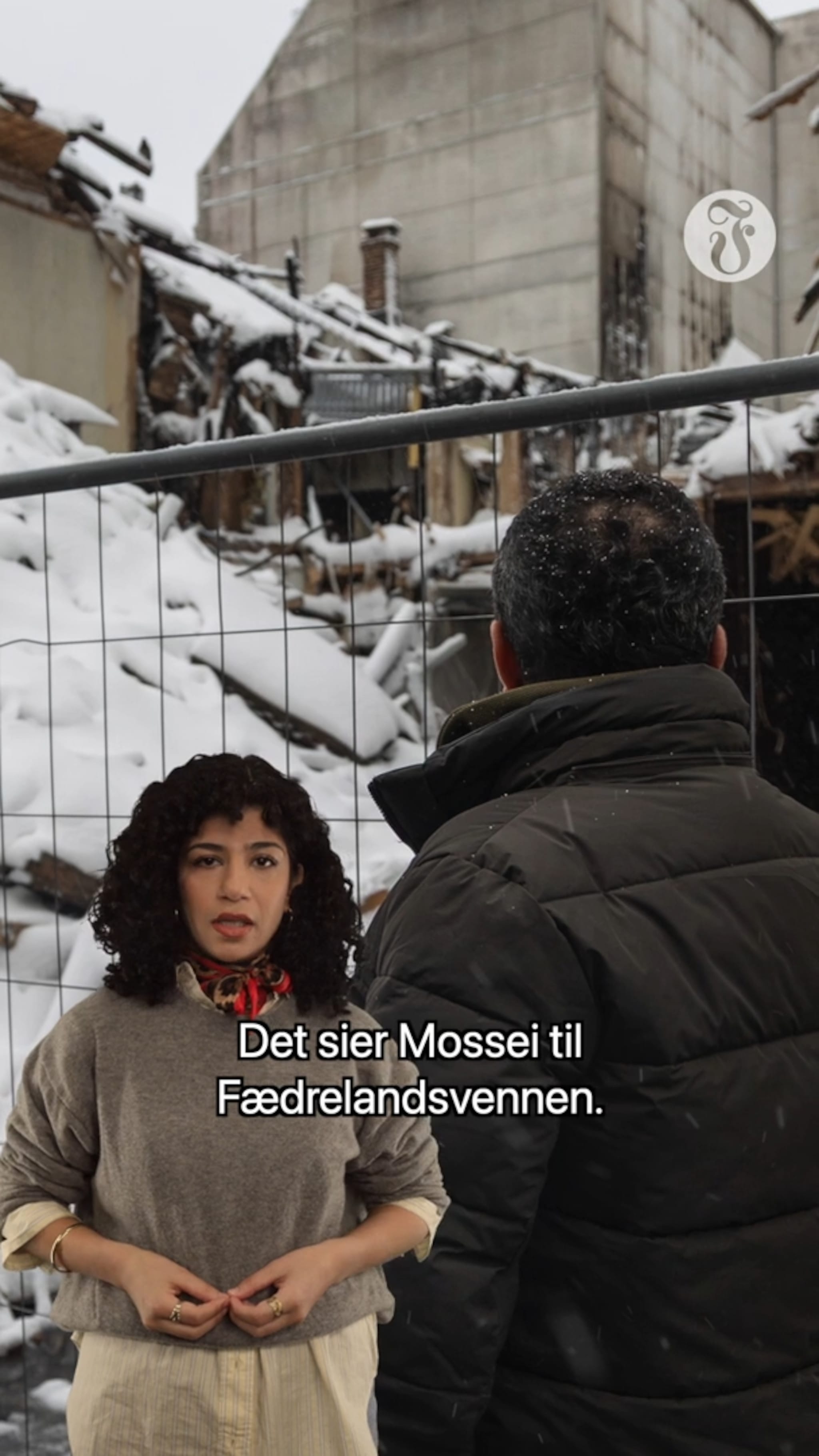 Fikk se brannruinene på nært hold