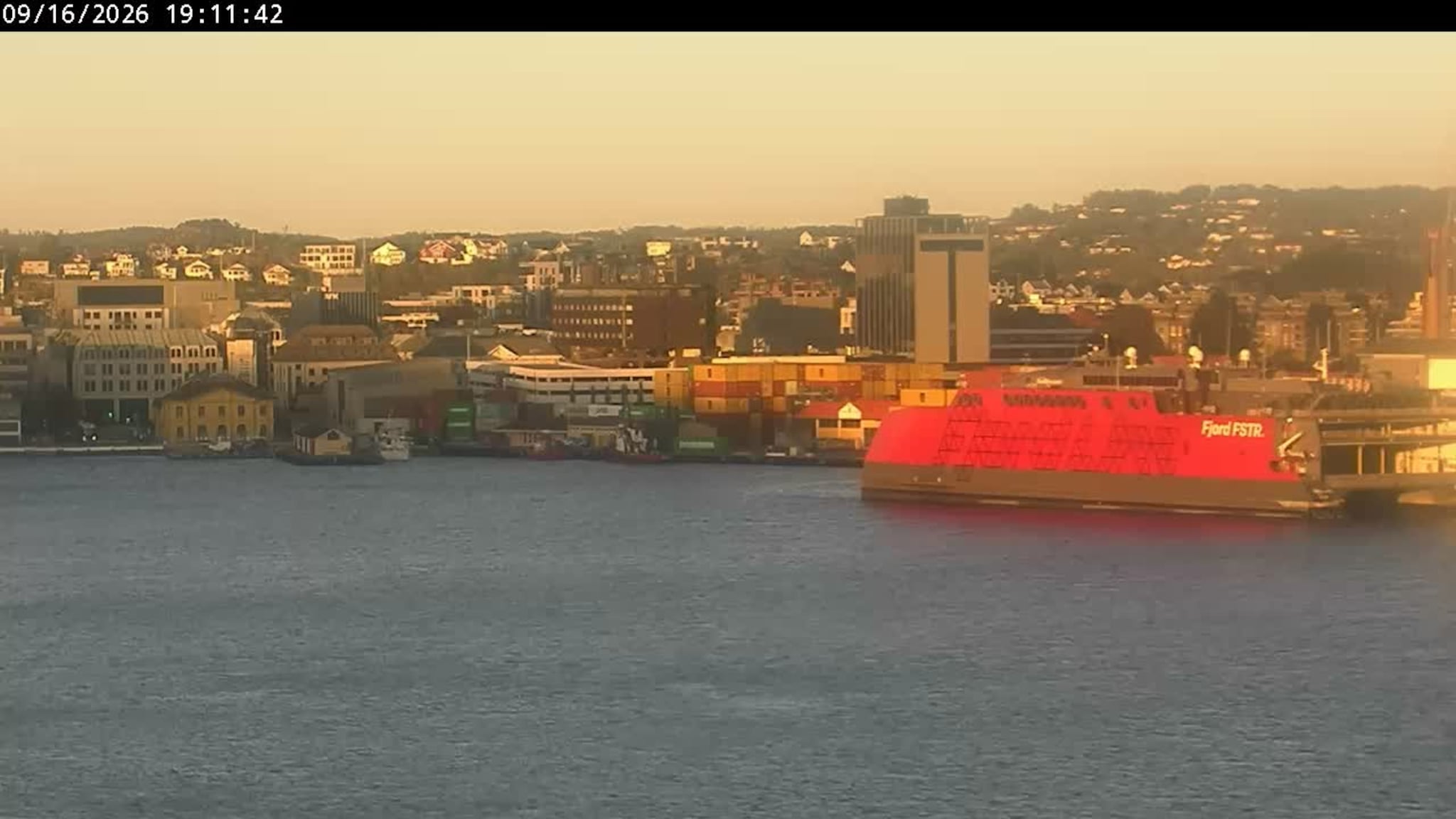 Livekamera over Kristiansand havn