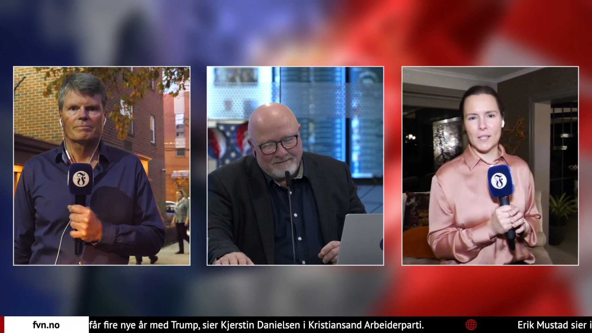 Sending: Siste om valget fra FVN-studio