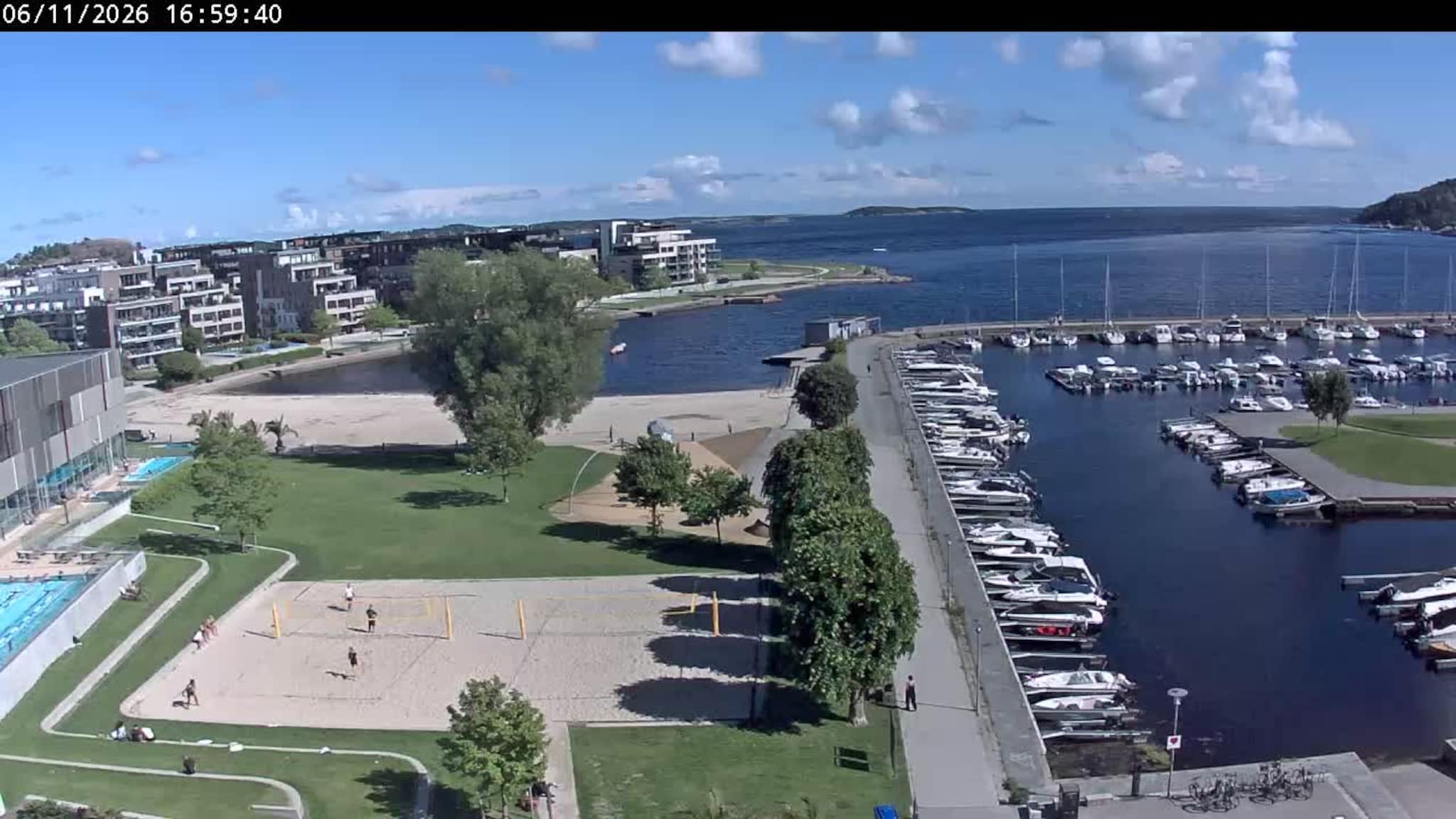 Livekamera Bystranda i Kristiansand