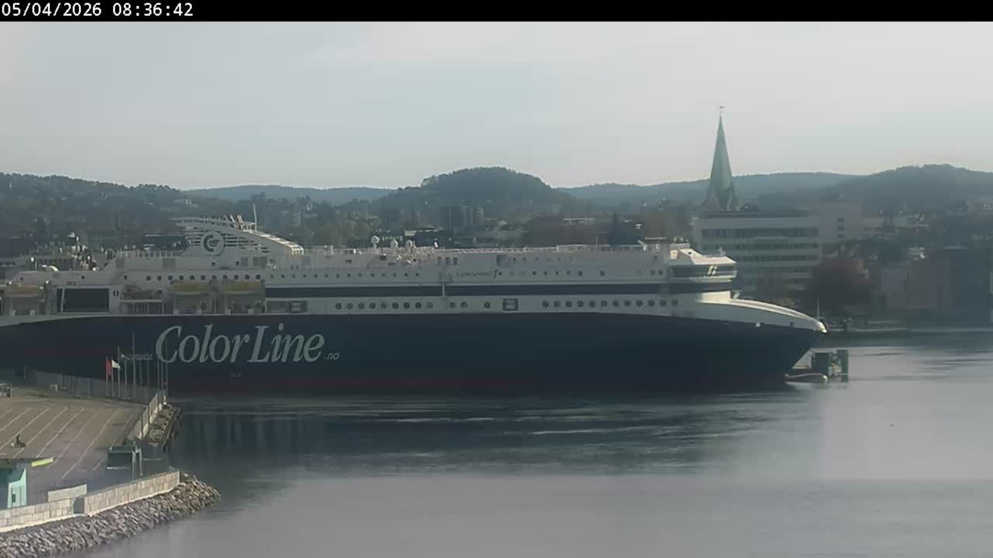 Livekamera over Kristiansand havn