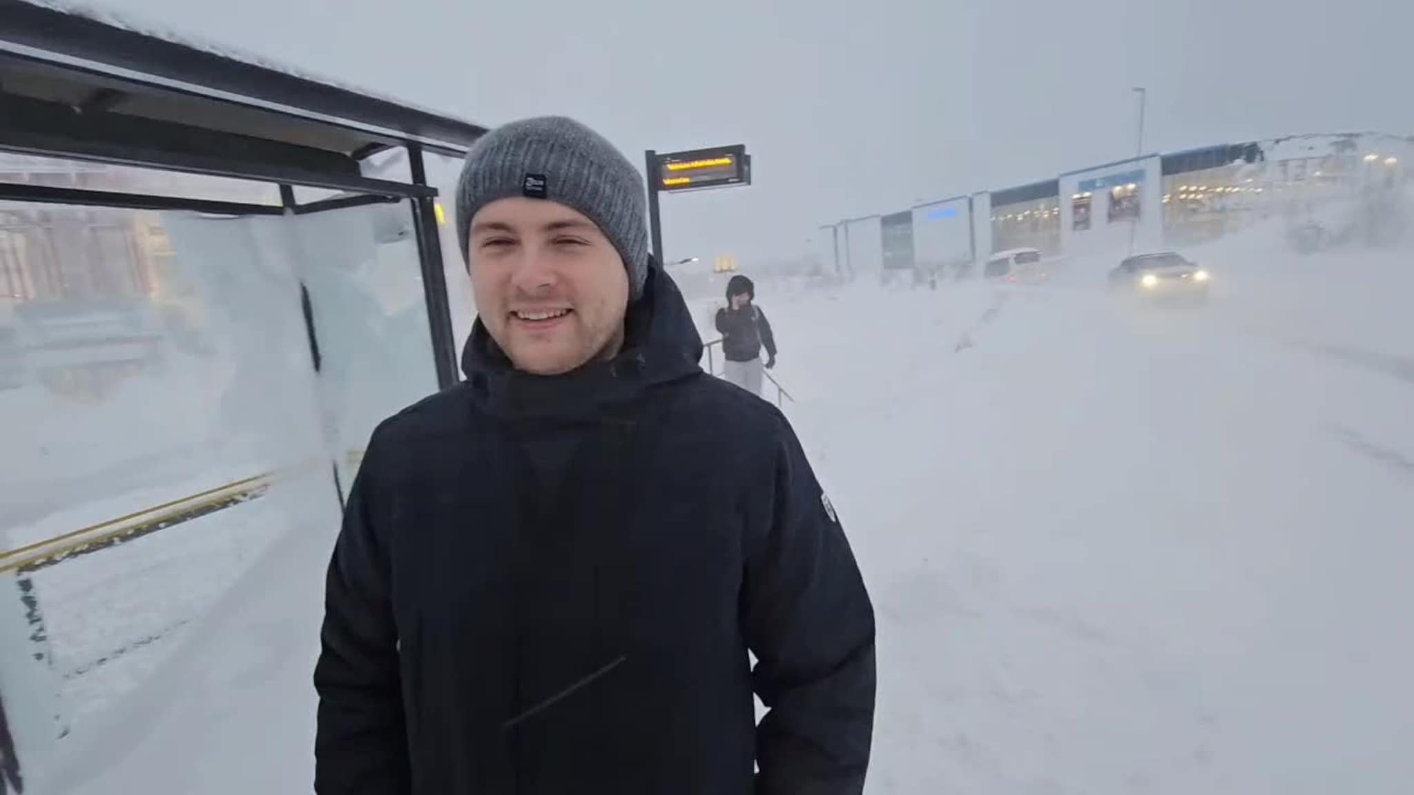 Snøkaos i Kristiansand.