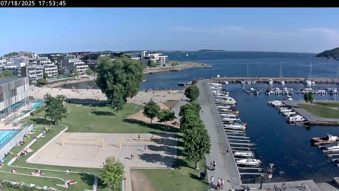 Livekamera Bystranda i Kristiansand