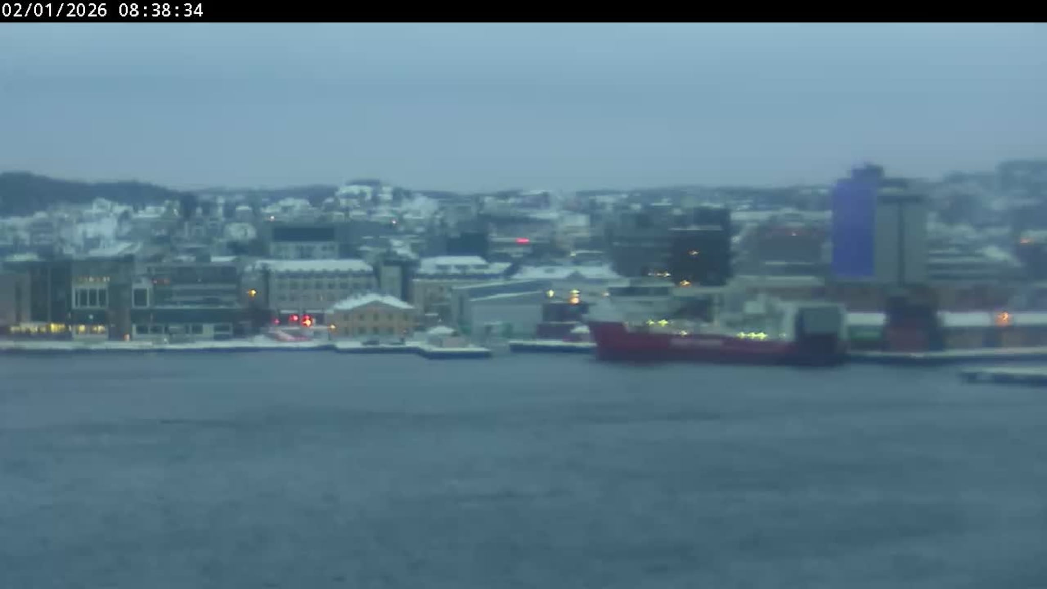 Livekamera over Kristiansand havn