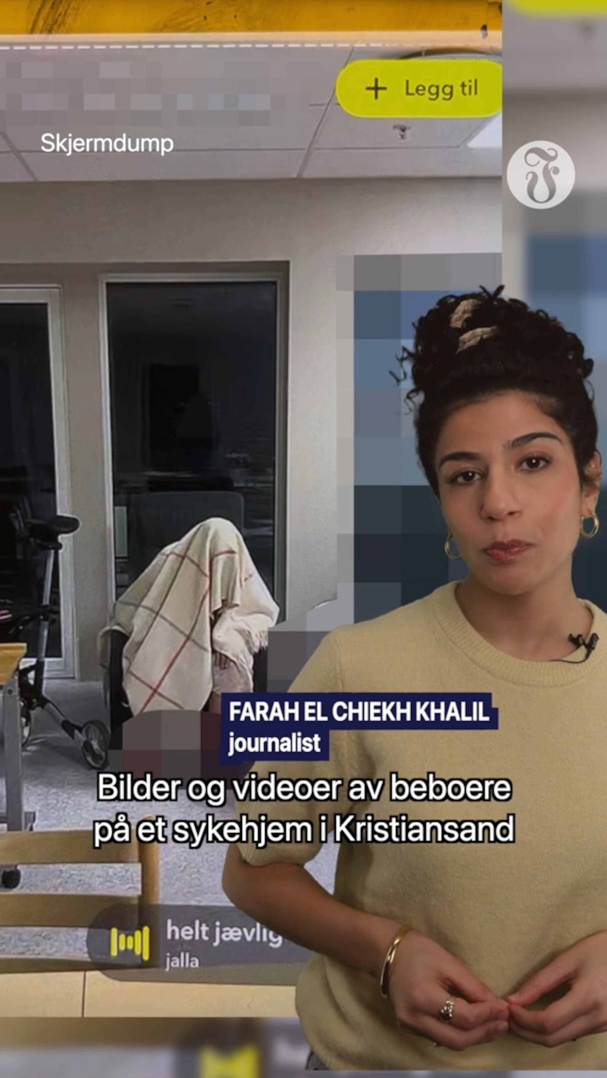 Beboere ble filmet og tatt bilder av og delt på Snapchat