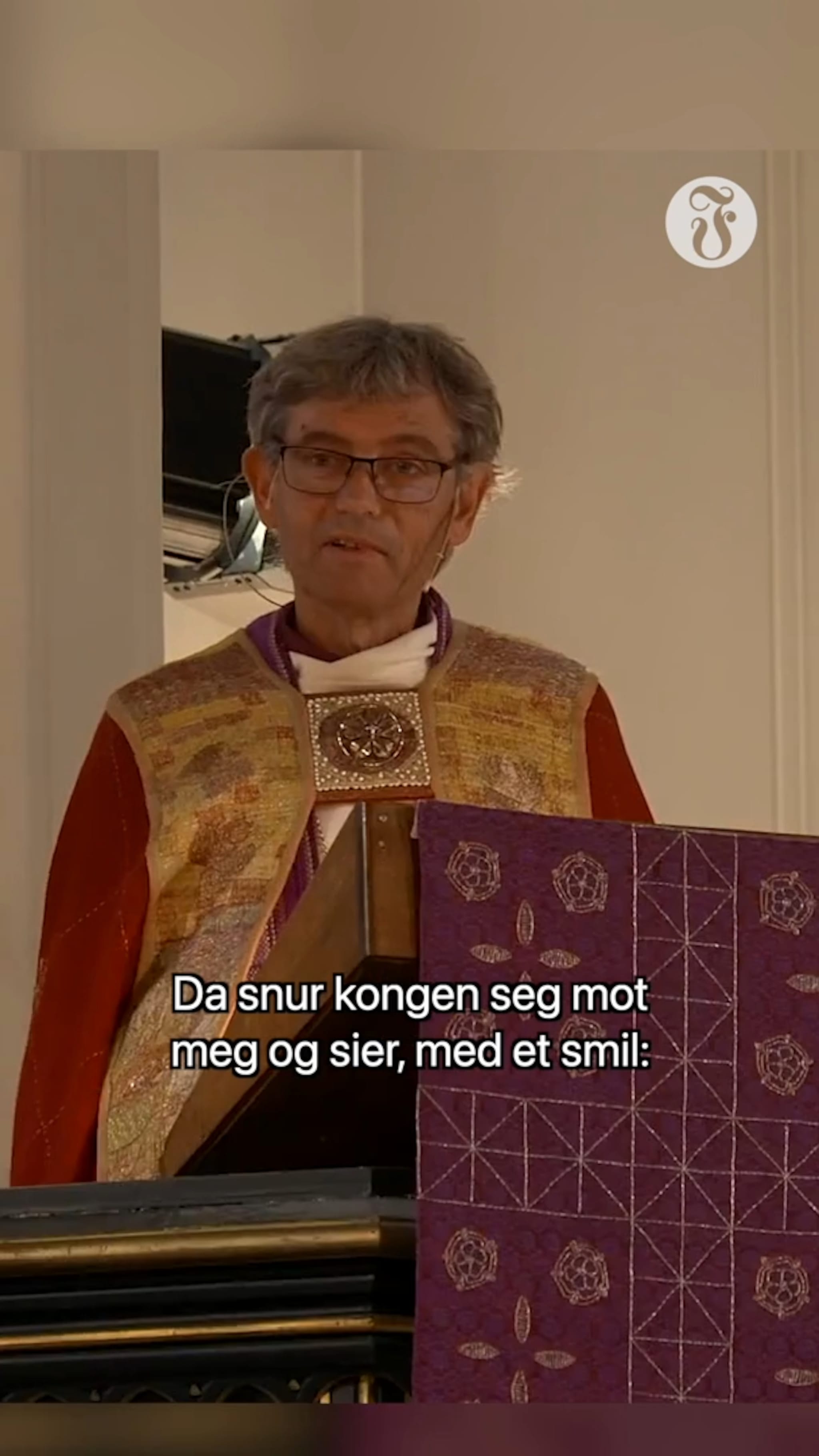 - Kongen håpte at jeg ikke skulle bli våt på beina