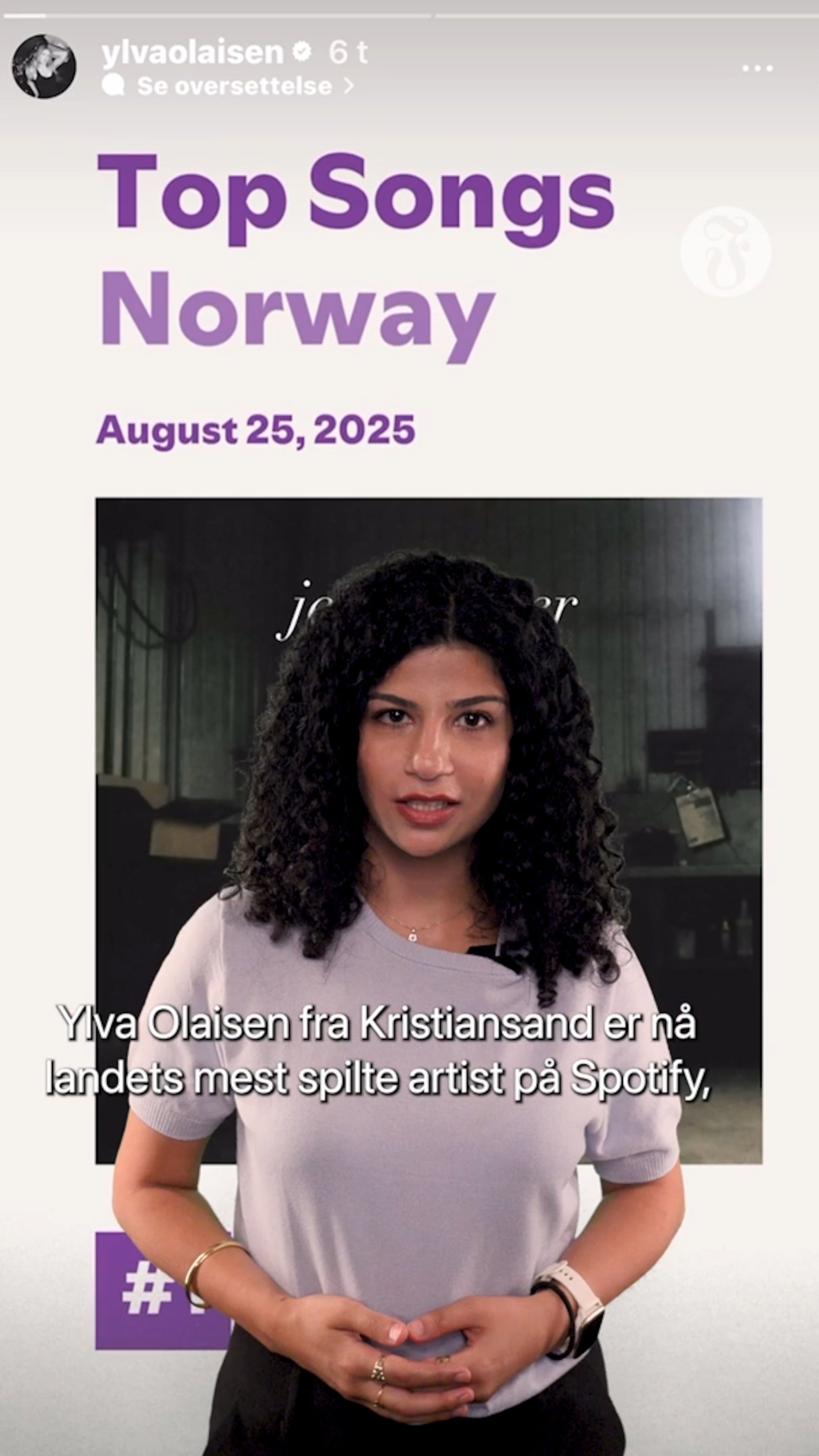 Sørlending topper hitliste på Spotify