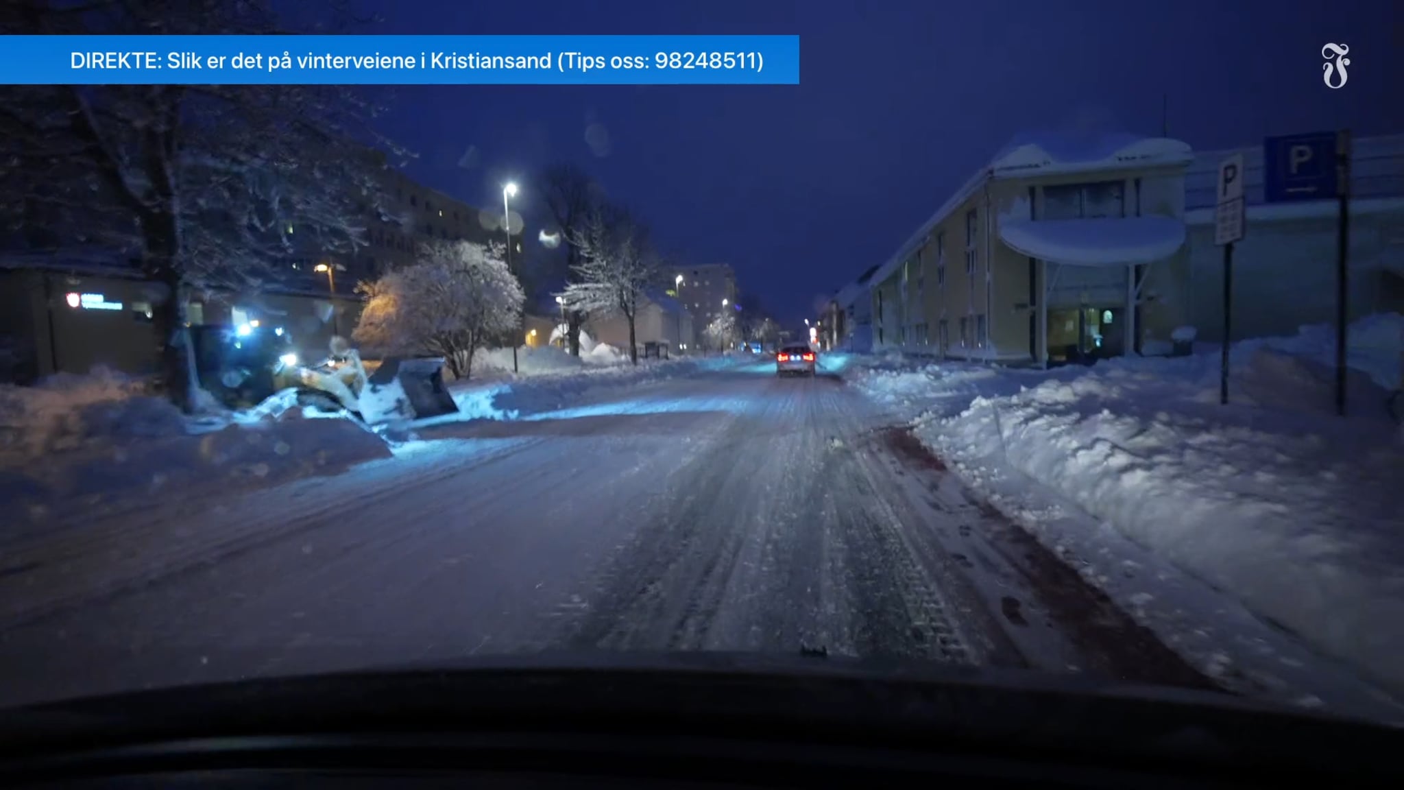 SENDING: Vi sjekker kjøreforholdene i Kristiansand