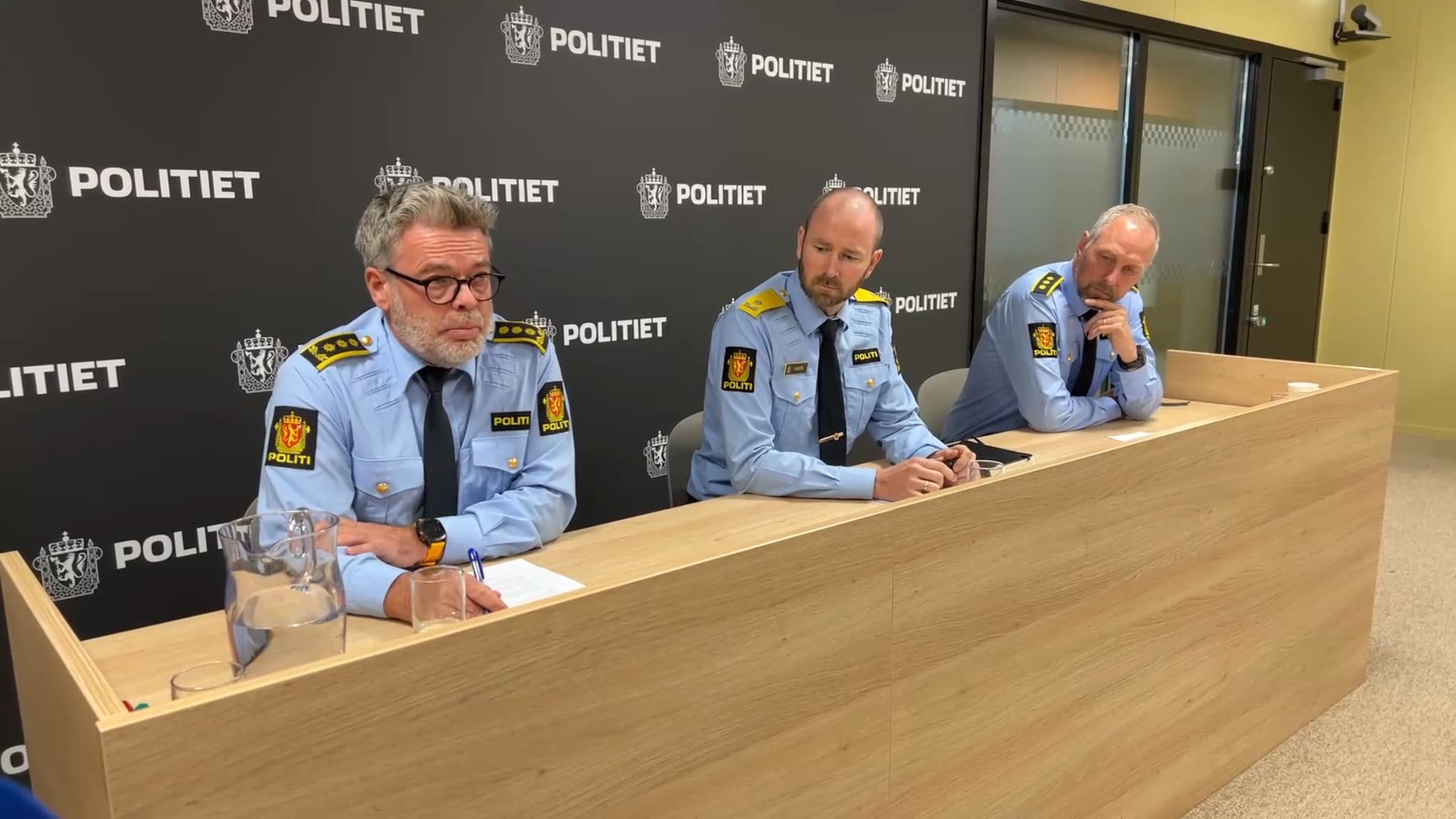 Pressebrief, politiet etter aksjonen