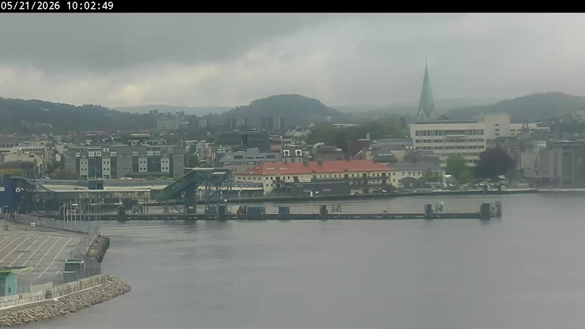 Livekamera over Kristiansand havn