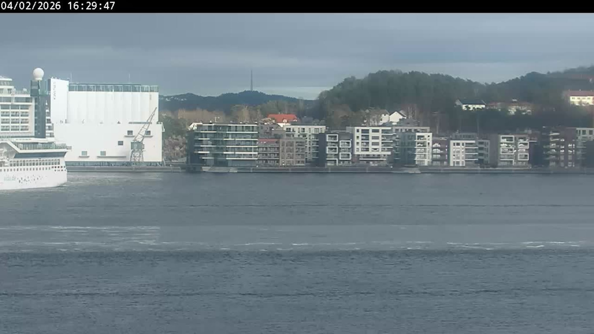 Livekamera over Kristiansand havn