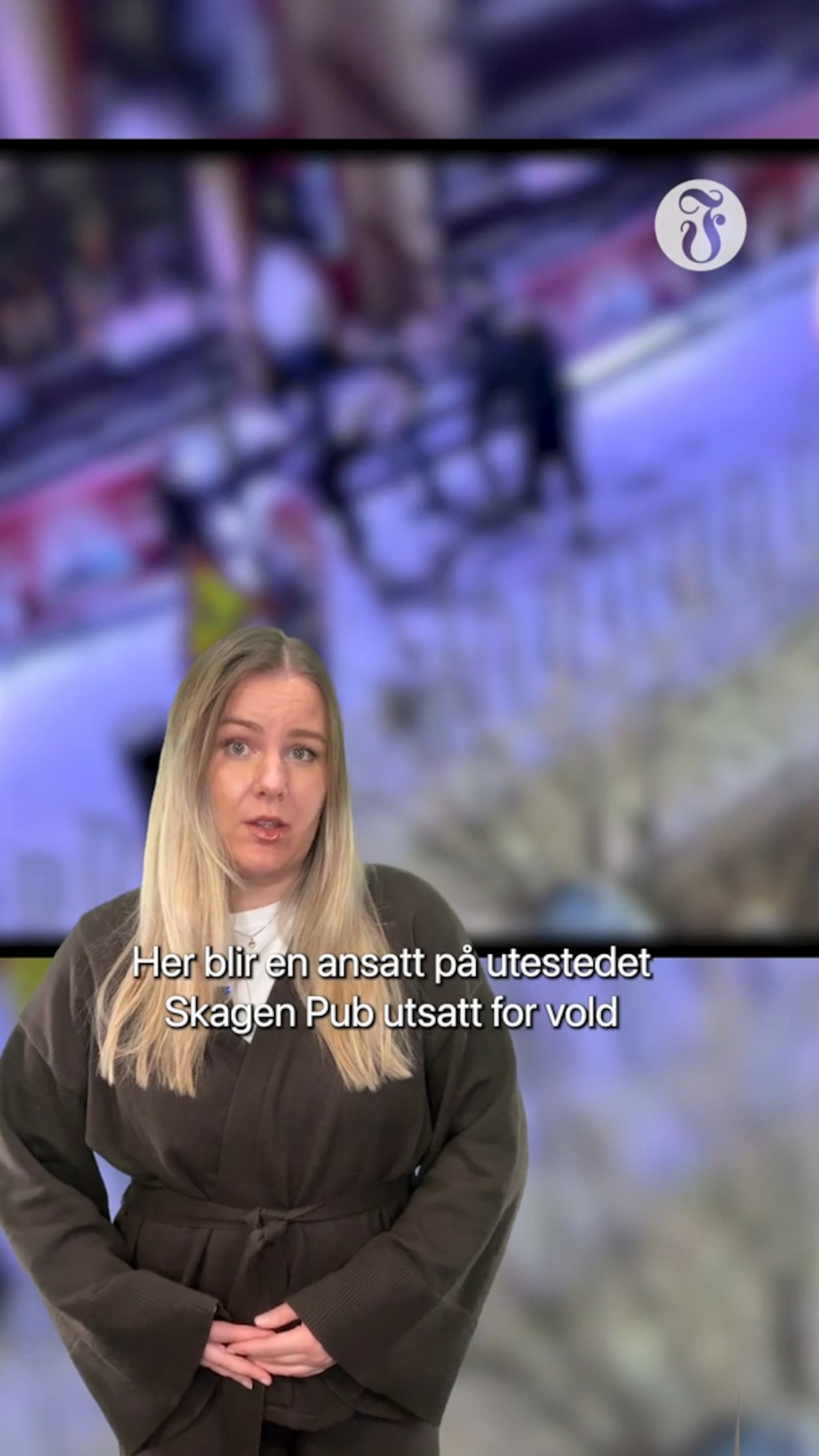 Video viser voldshendelse utenfor Skagen pub