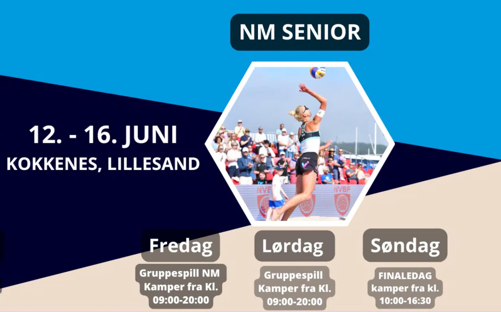 DIREKTE: Sandvolleyball NM - søndag - court 2 - 2024
