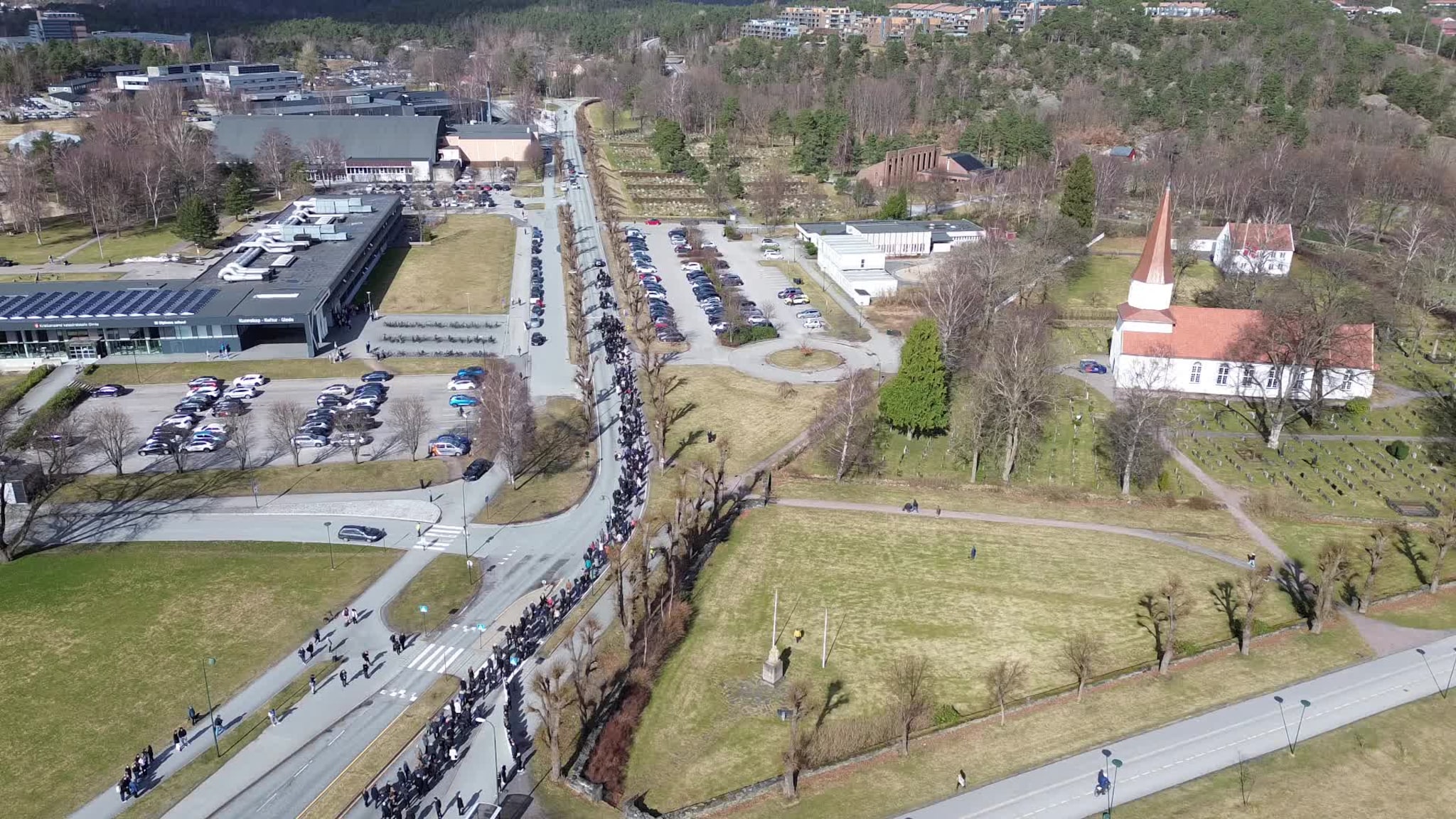 Gravfølget til Finn Matre Langeland
