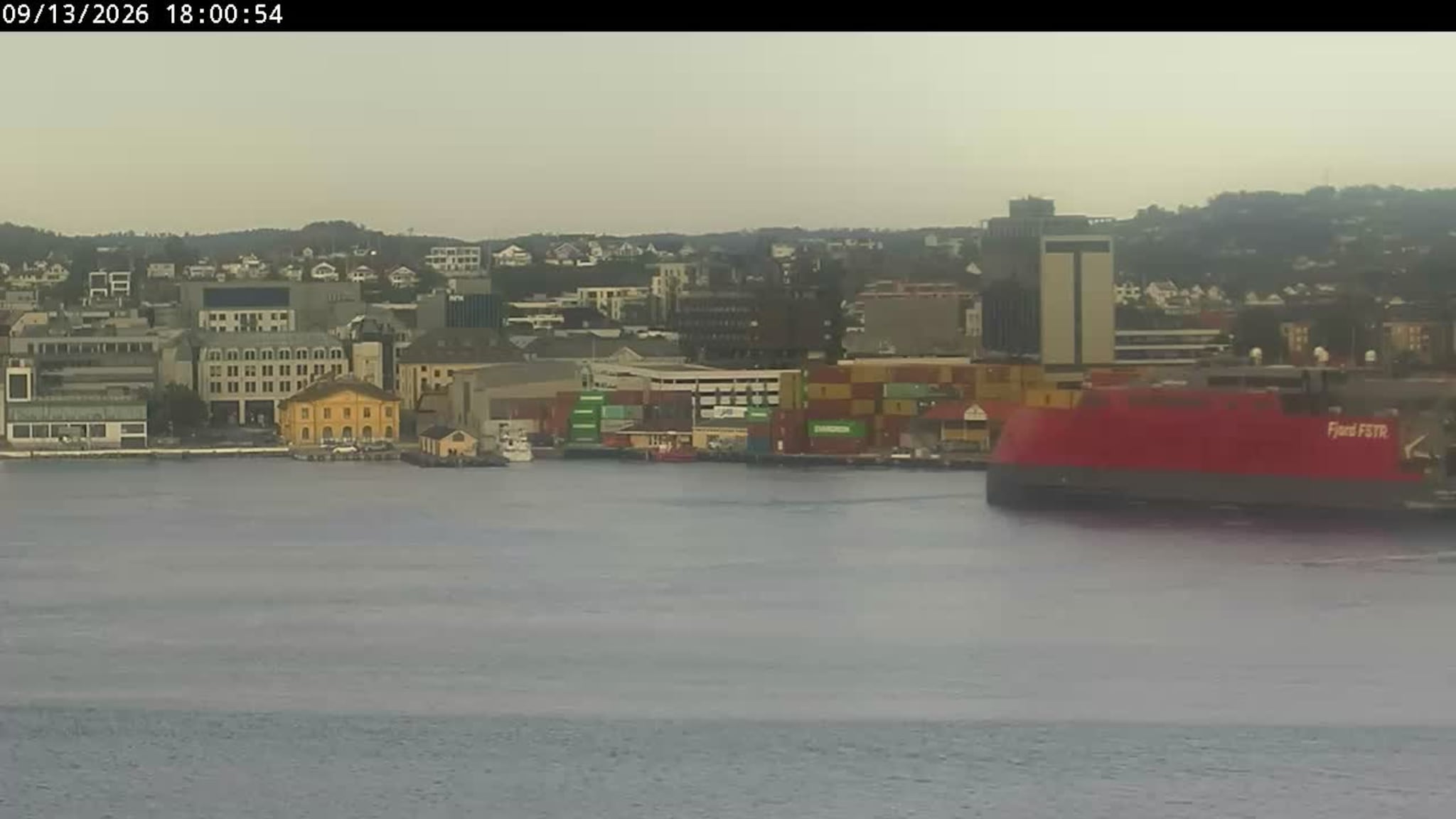 Livekamera over Kristiansand havn