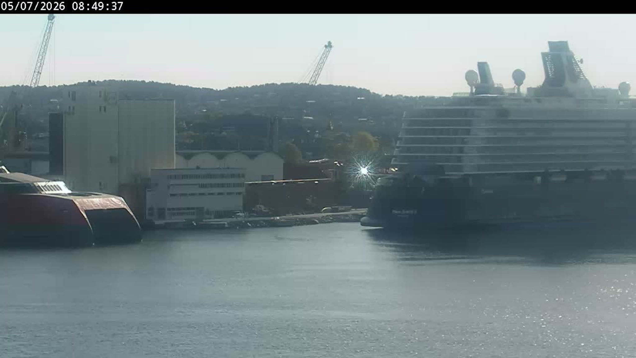 Livekamera over Kristiansand havn