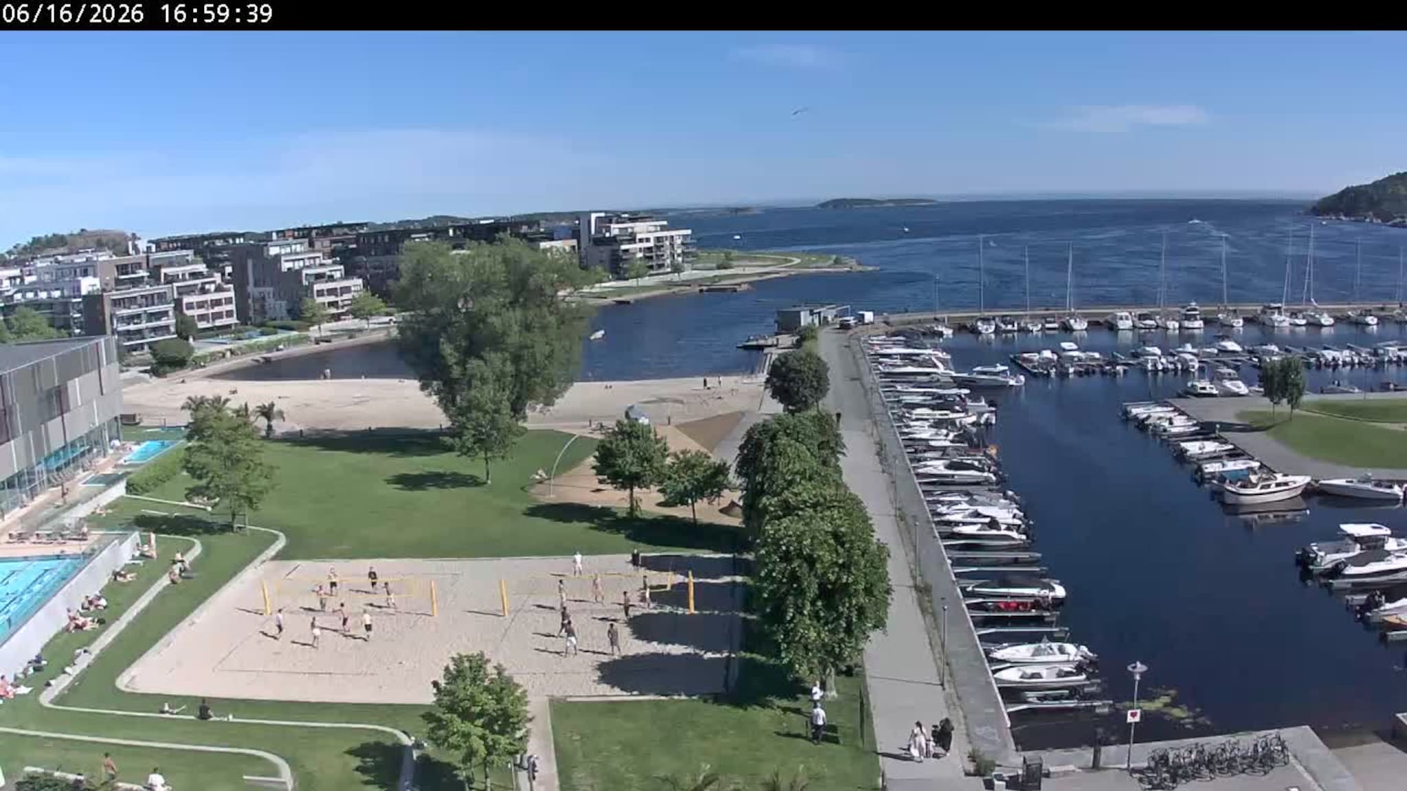 Livekamera Bystranda i Kristiansand