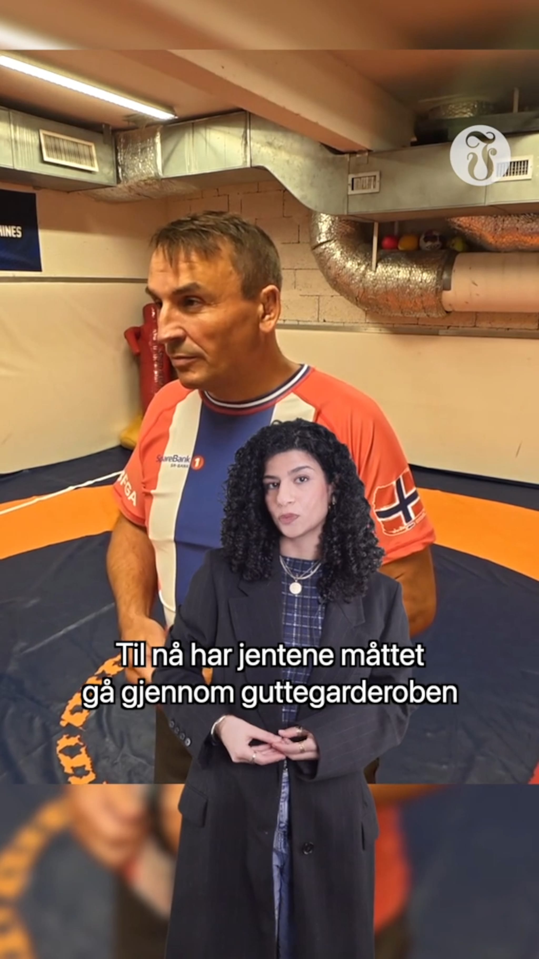 Jentene måtte gå gjennom guttegarderoben: - Vi er jo flaue