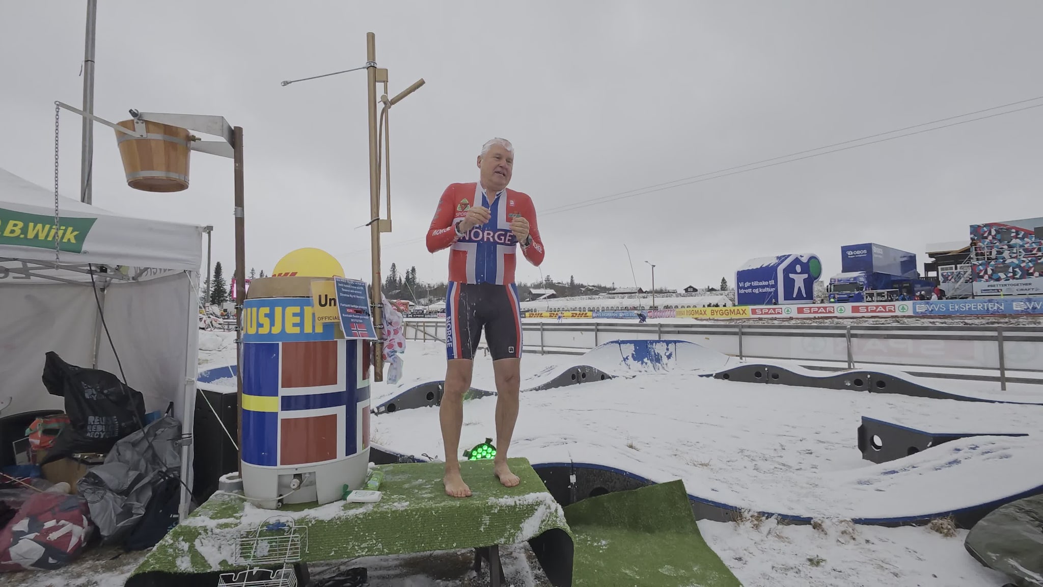 Svein Bergheim dusjer ny