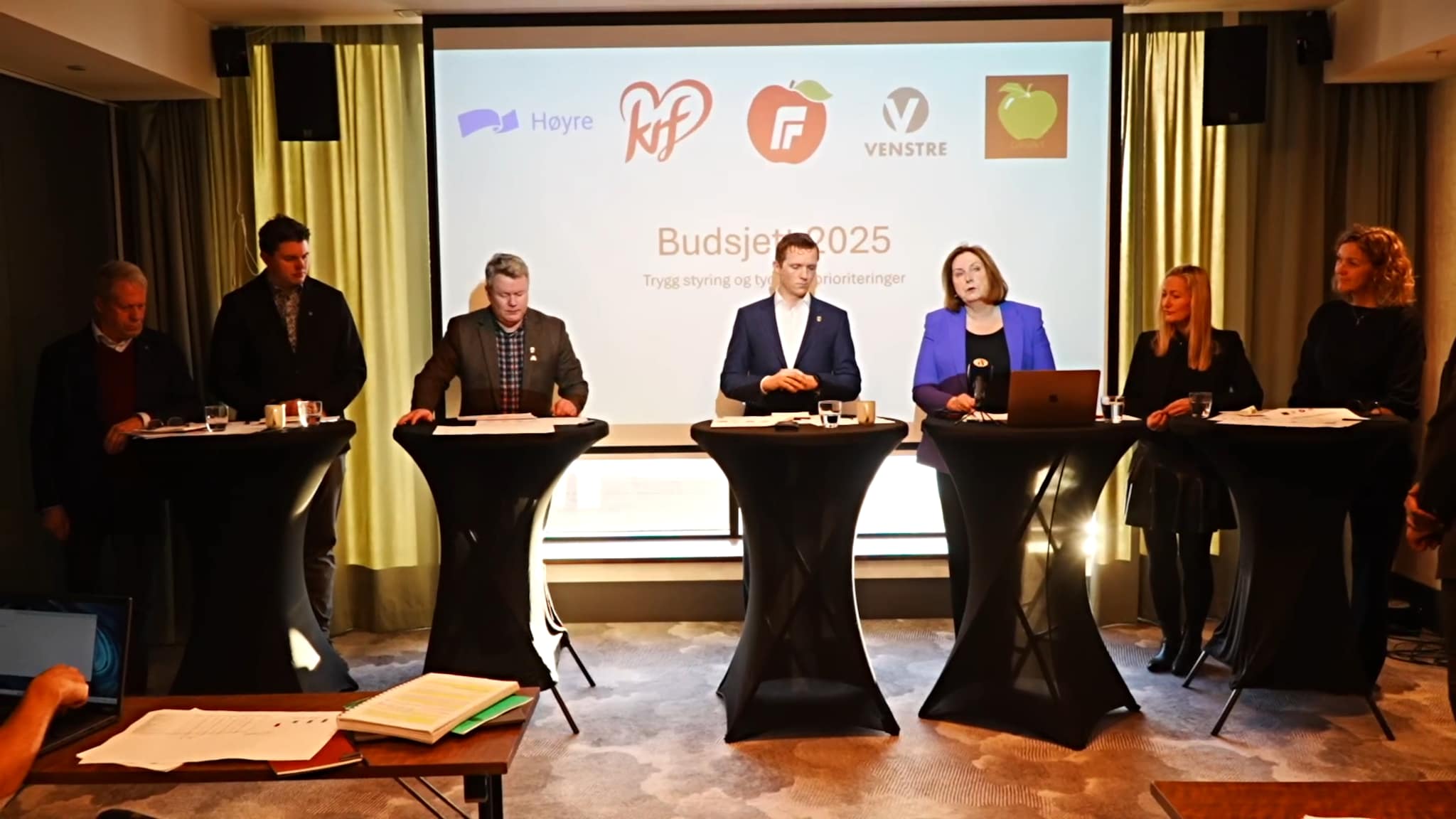 Sending: Presenterer kommunebudsjett