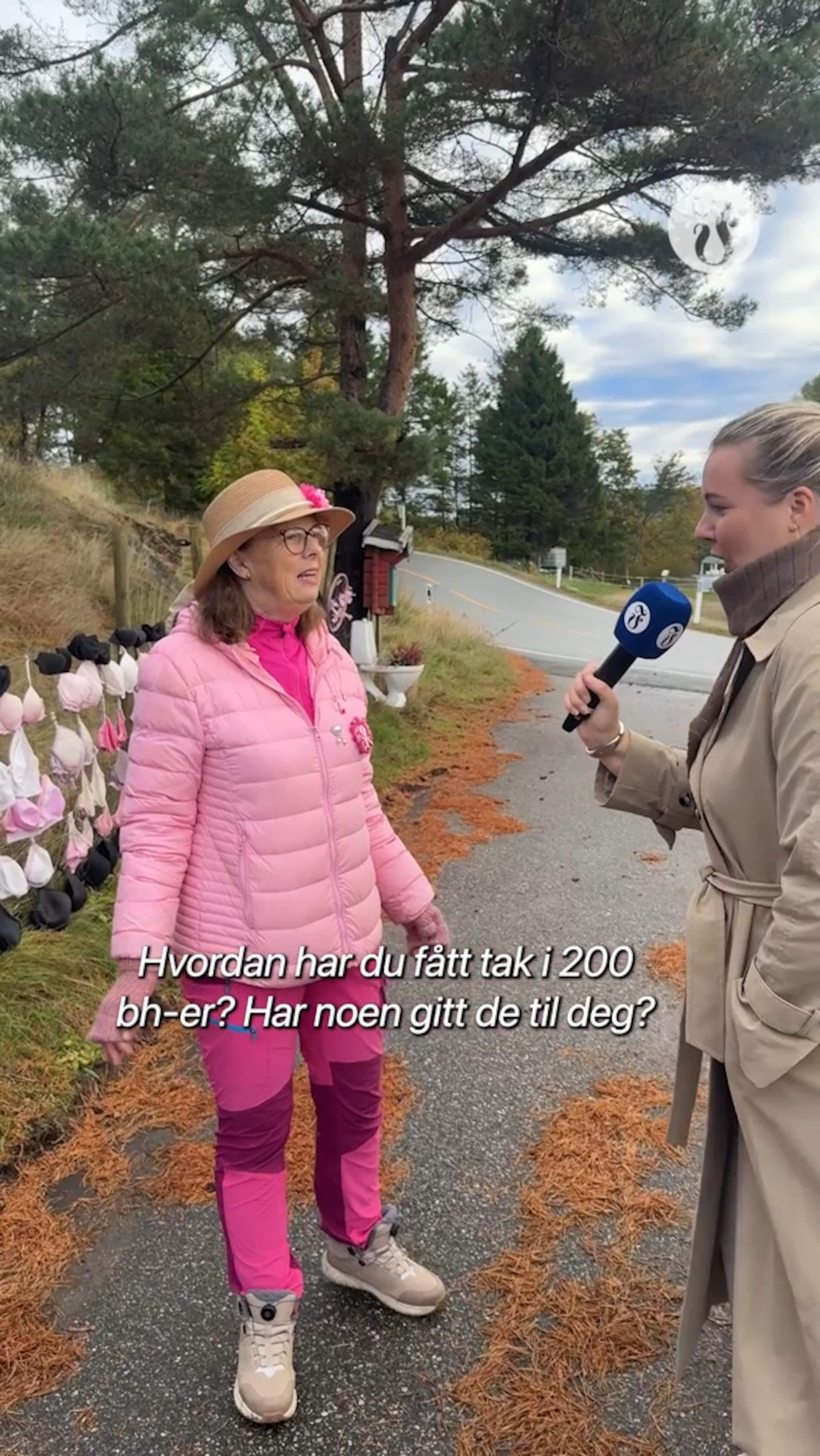 - Jeg har valgt å henge opp 200 bh-er