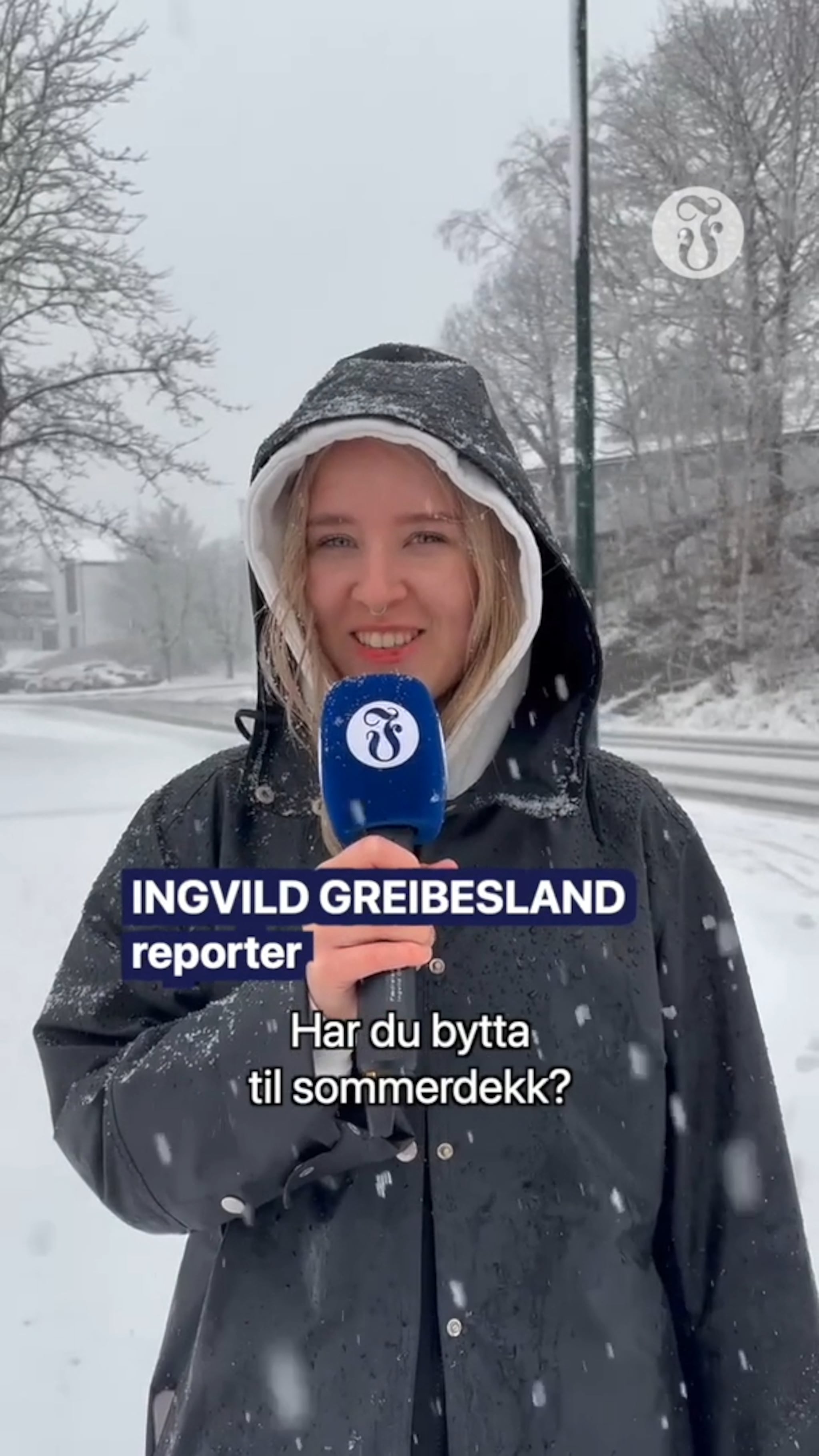 Våknet opp til snø: – Grusomt