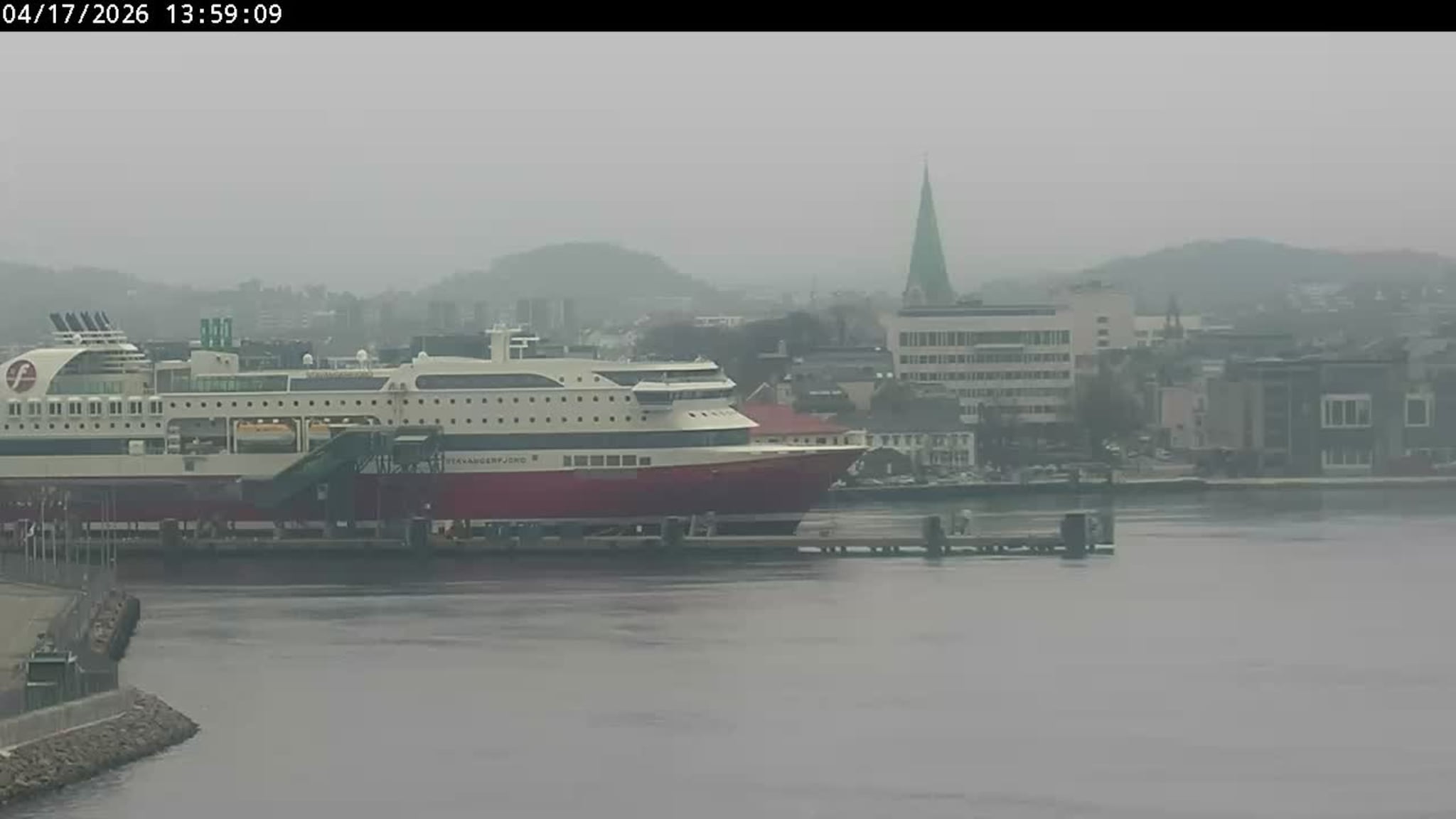 Livekamera over Kristiansand havn