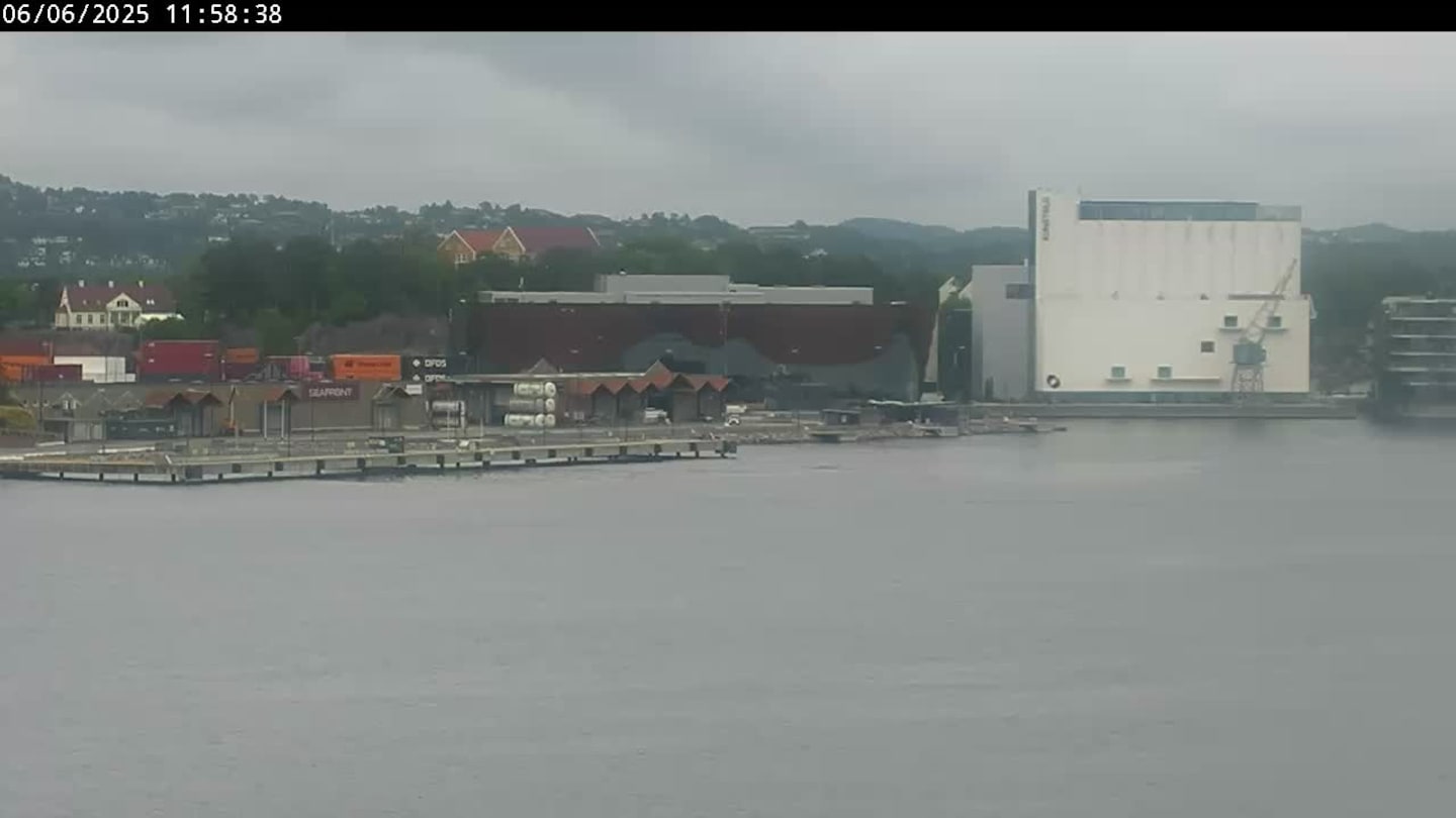 Livekamera over Kristiansand havn