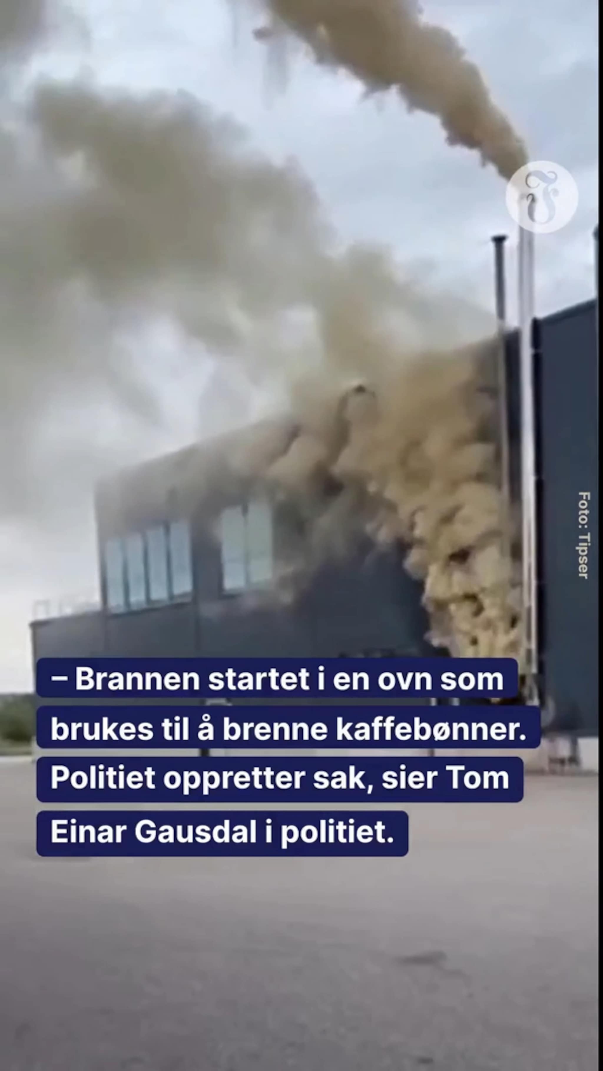 Kraftig røykutvikling