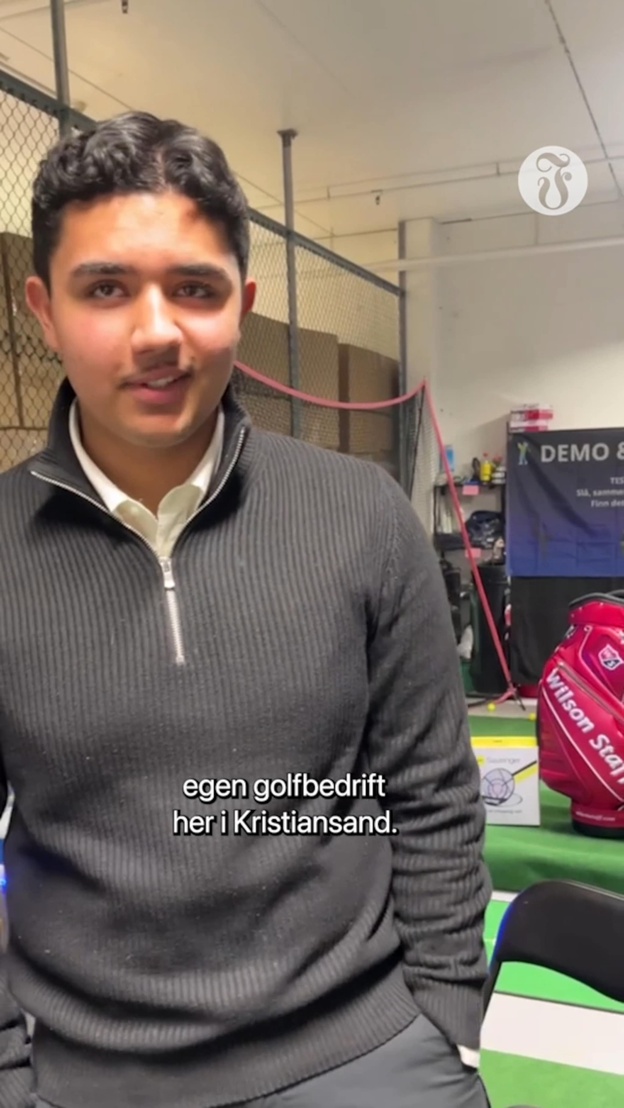 Eshaan (16) driver egen «golf­shop»