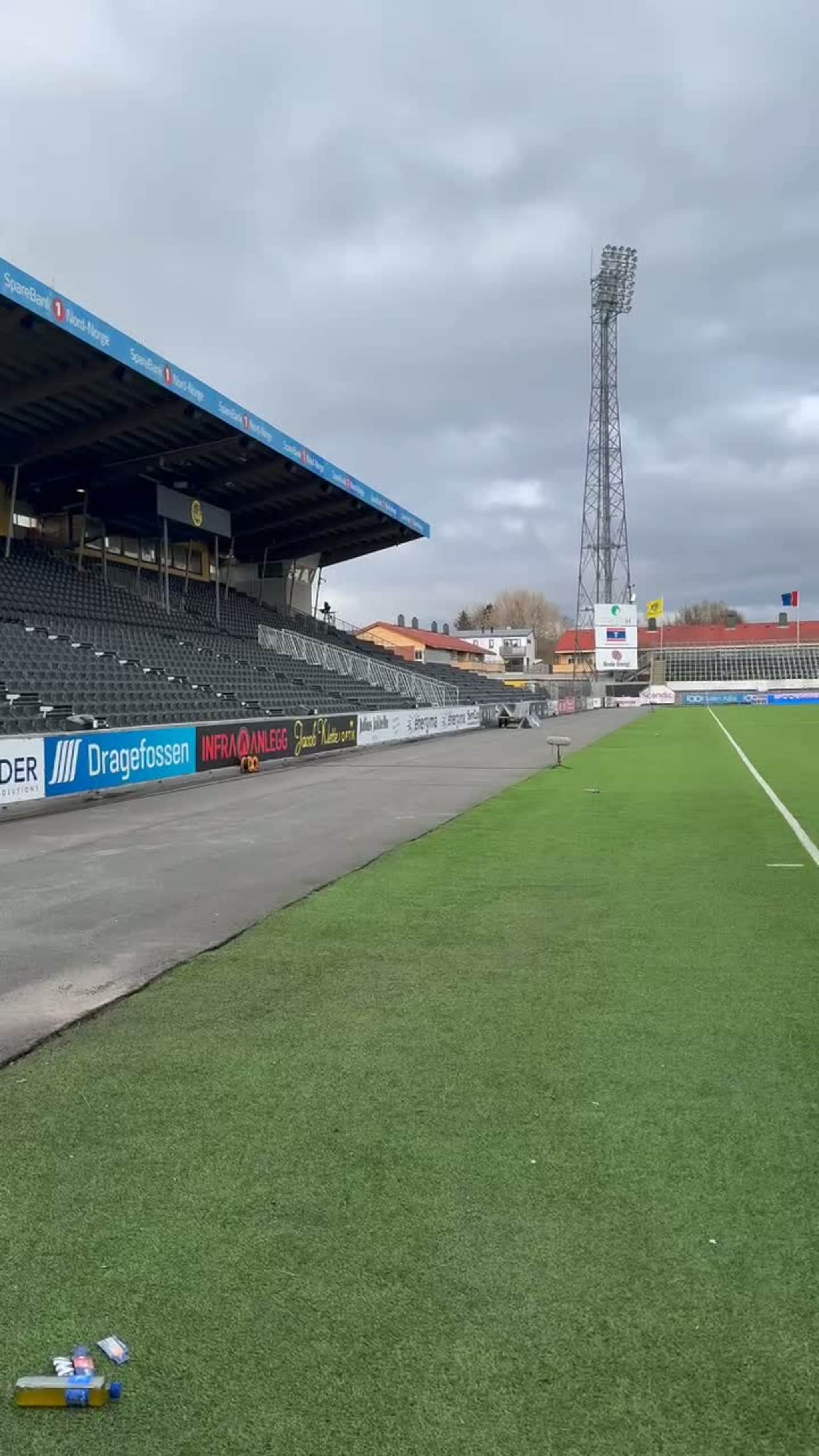 Slik ser Aspmya stadion ut før Bodø/Glimt - Start
