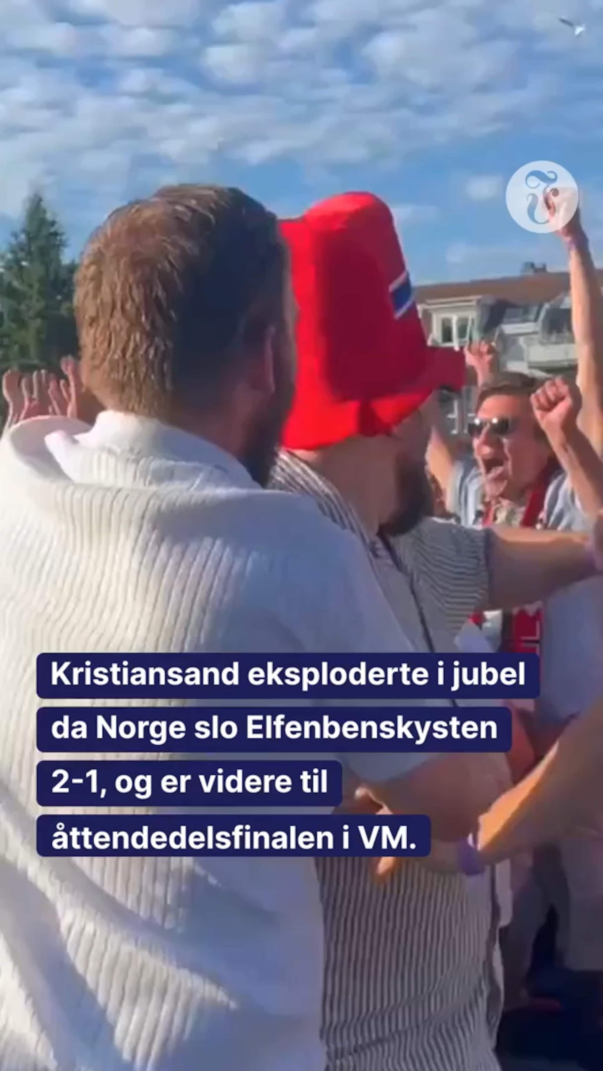 Kristiansand eksploderte i VM-jubel