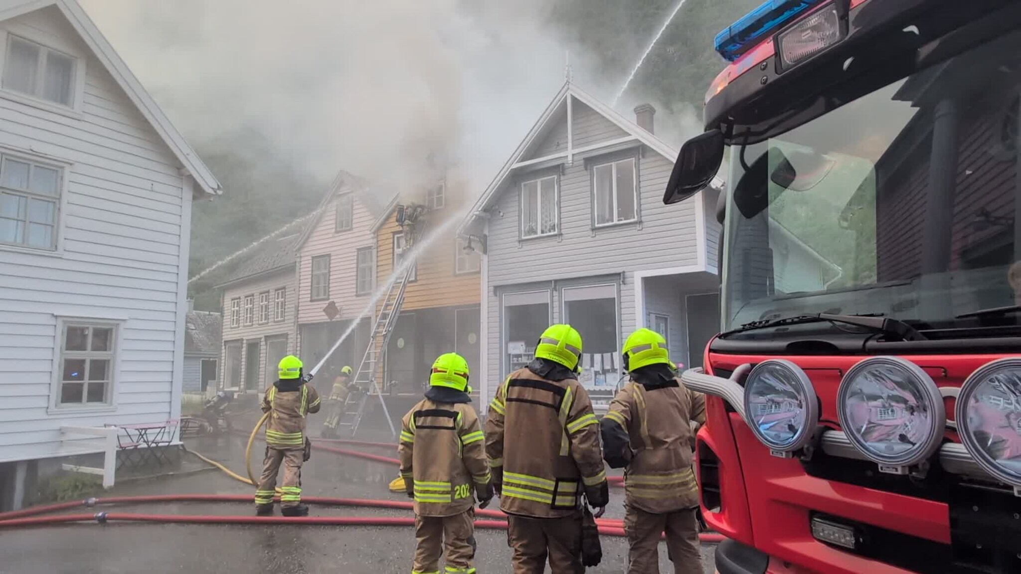 Brann i Lærdal/NTB