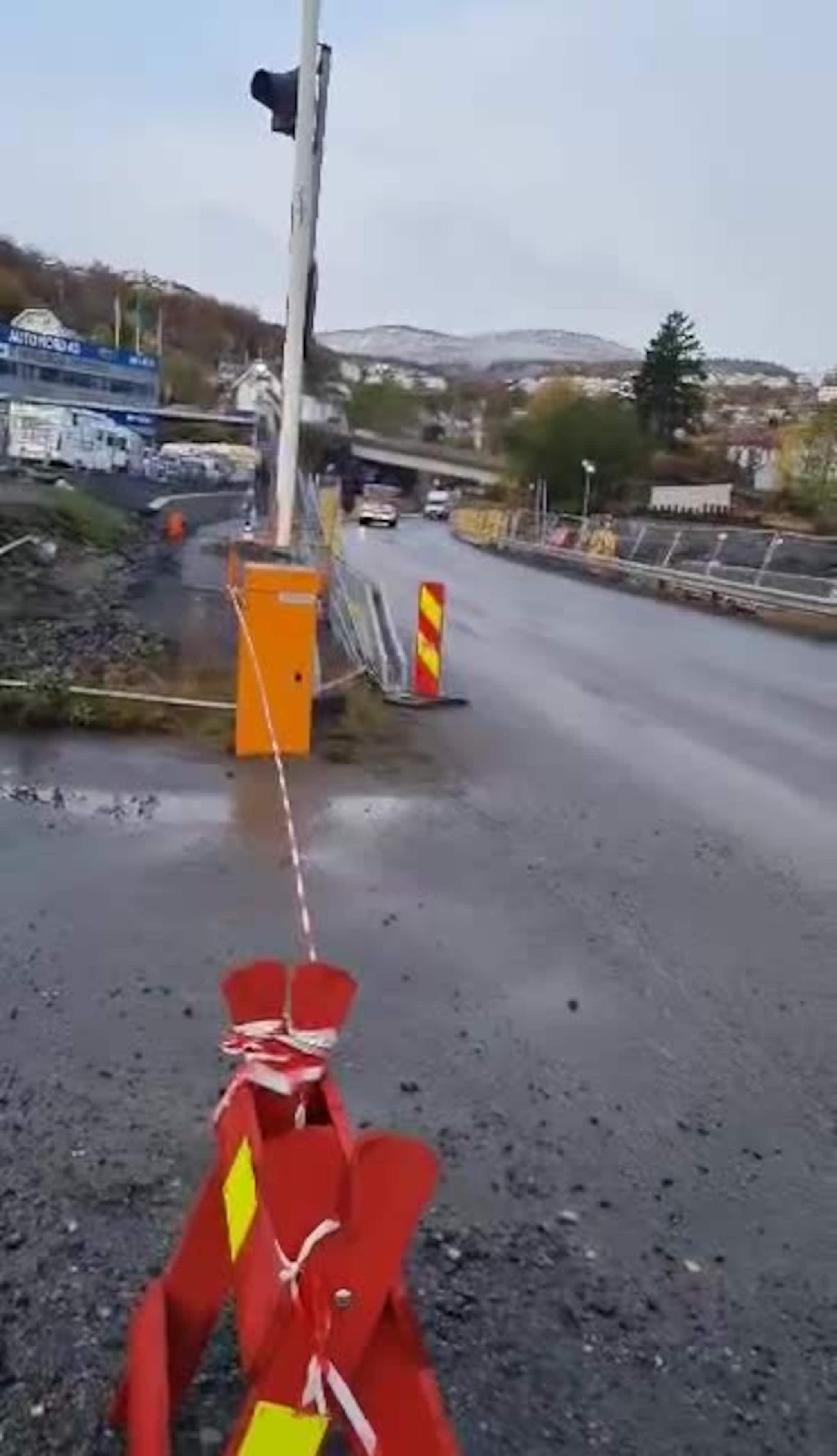 Brannbil forlater Harstad