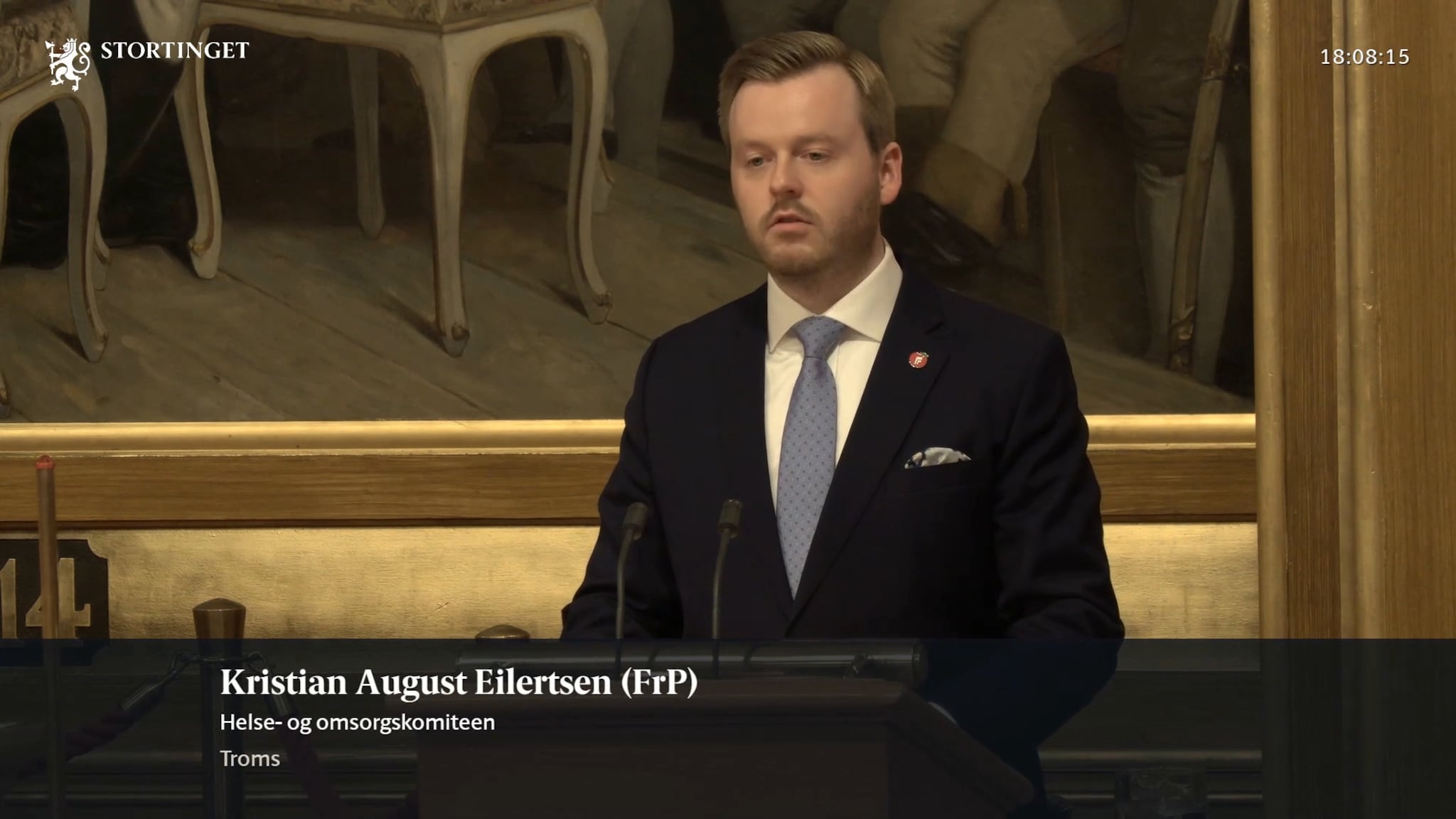 Kristian Eilertsen på Stortinget