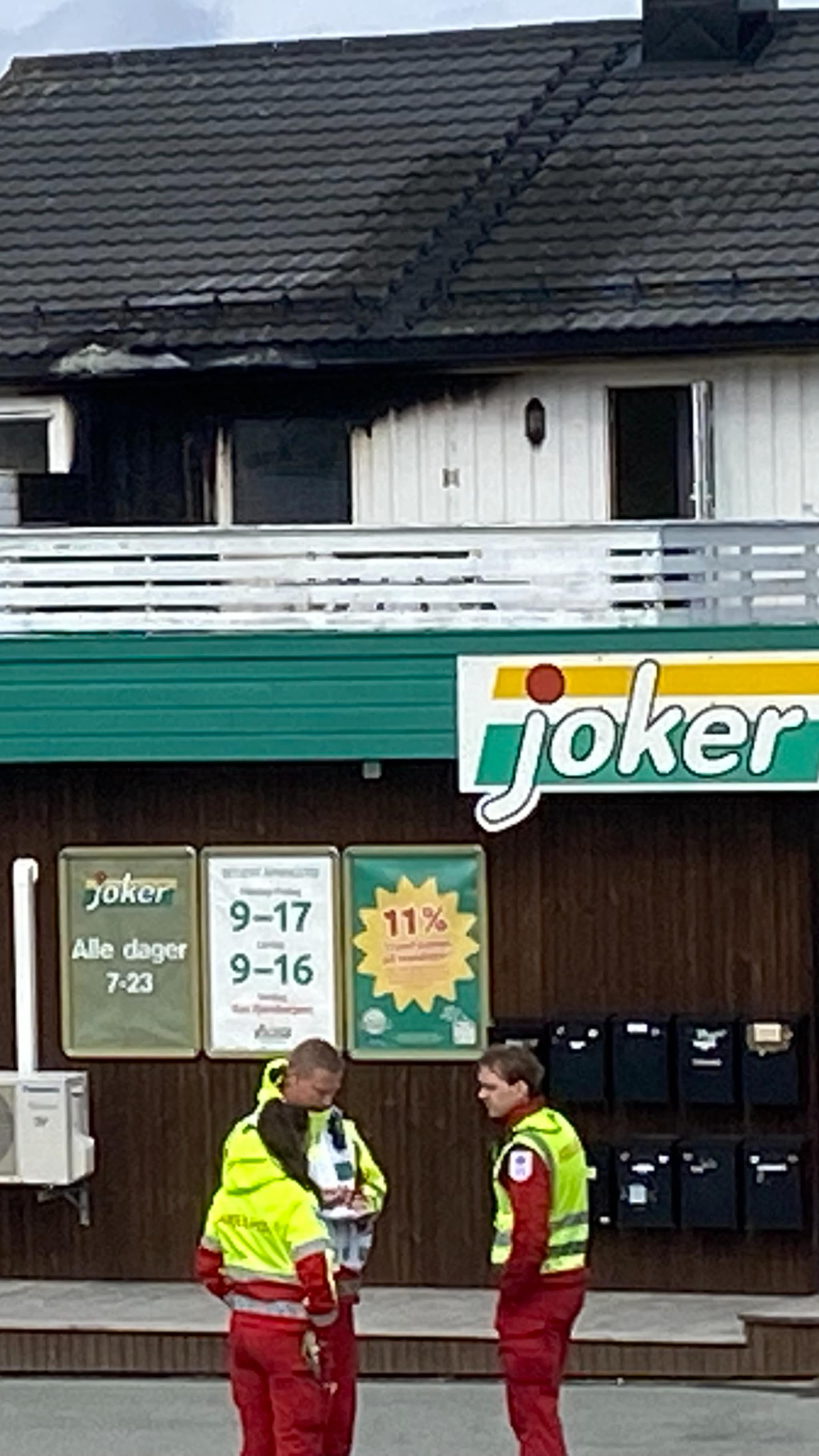 Brann i butikkbygning