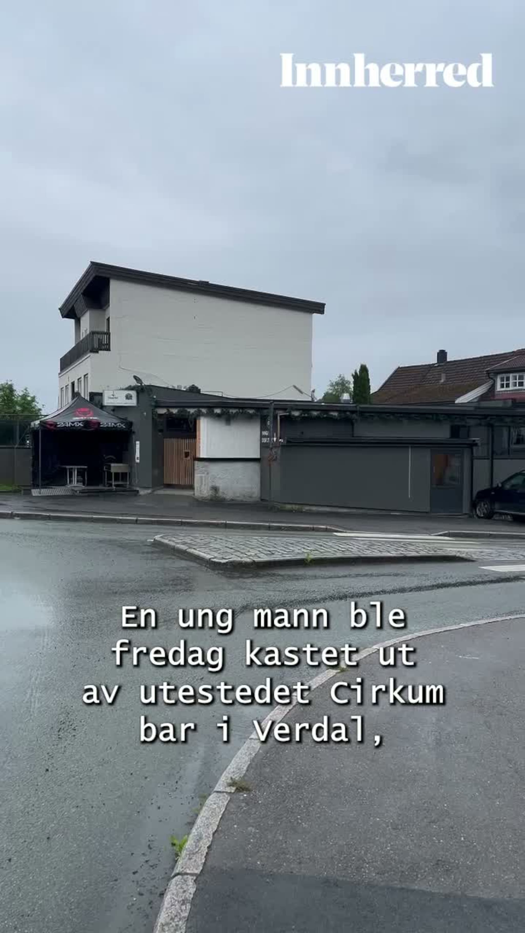 Gjennom taket på utested