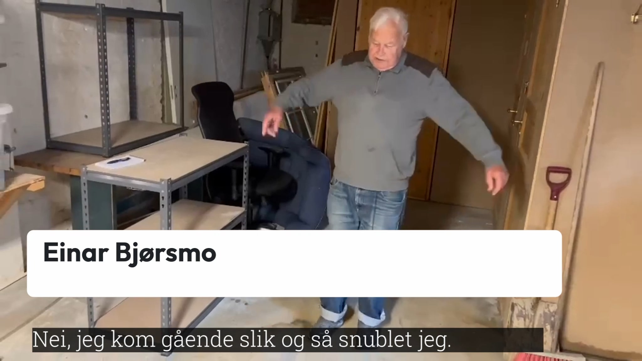 Einar og liket i kjelleren