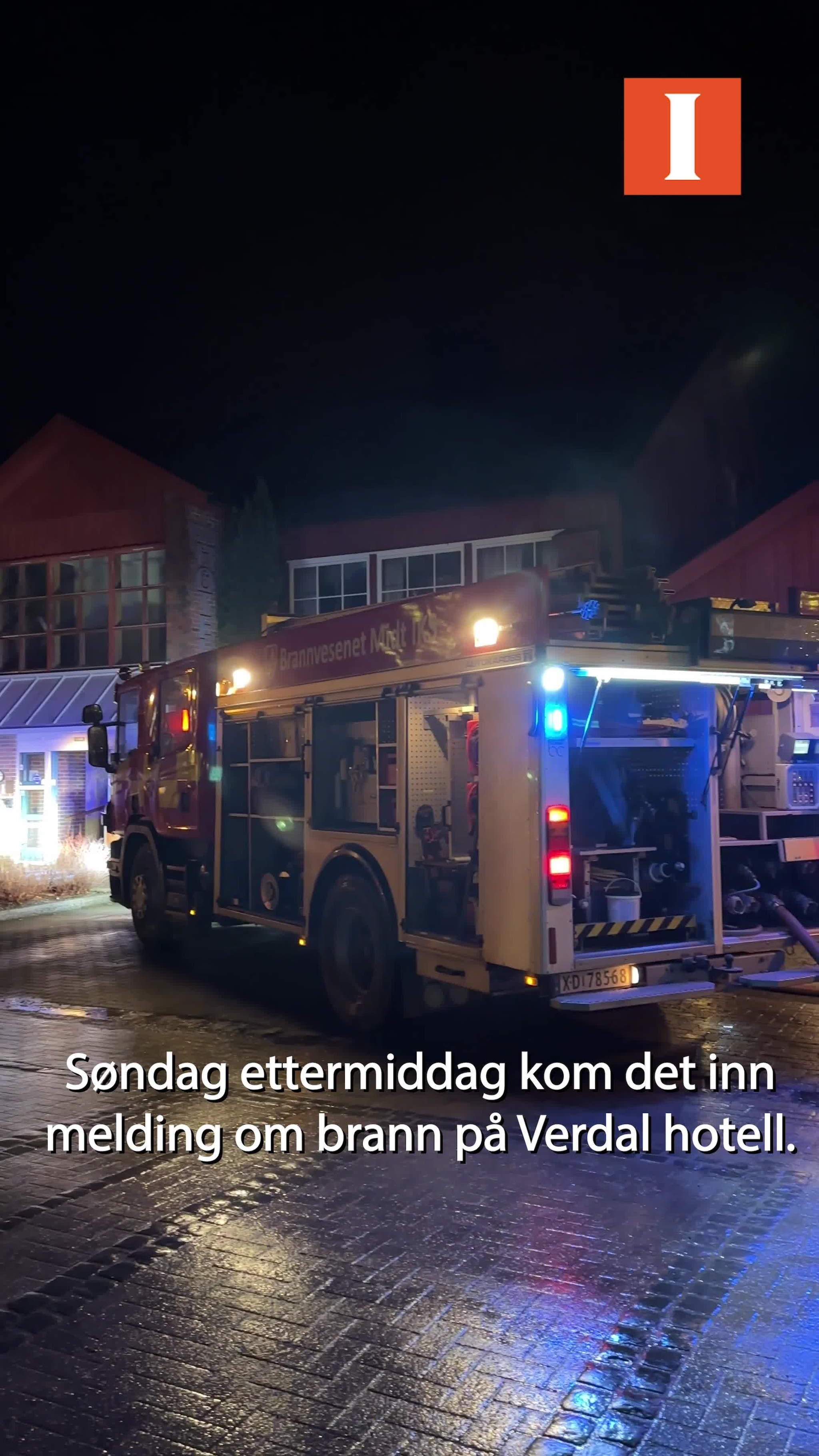 Brann brøt ut på hotell