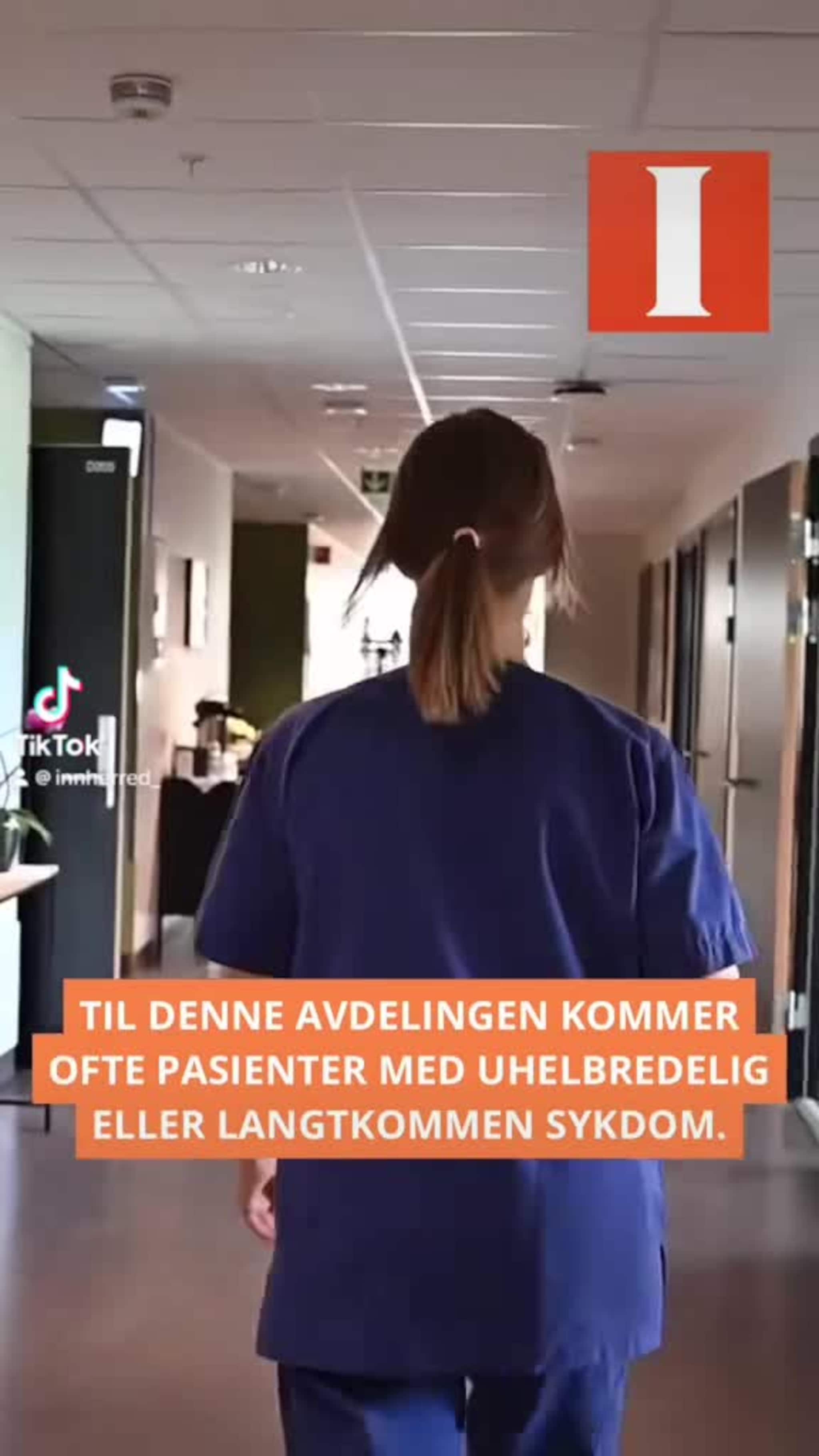 Stine jobber på Palliativ avdeling