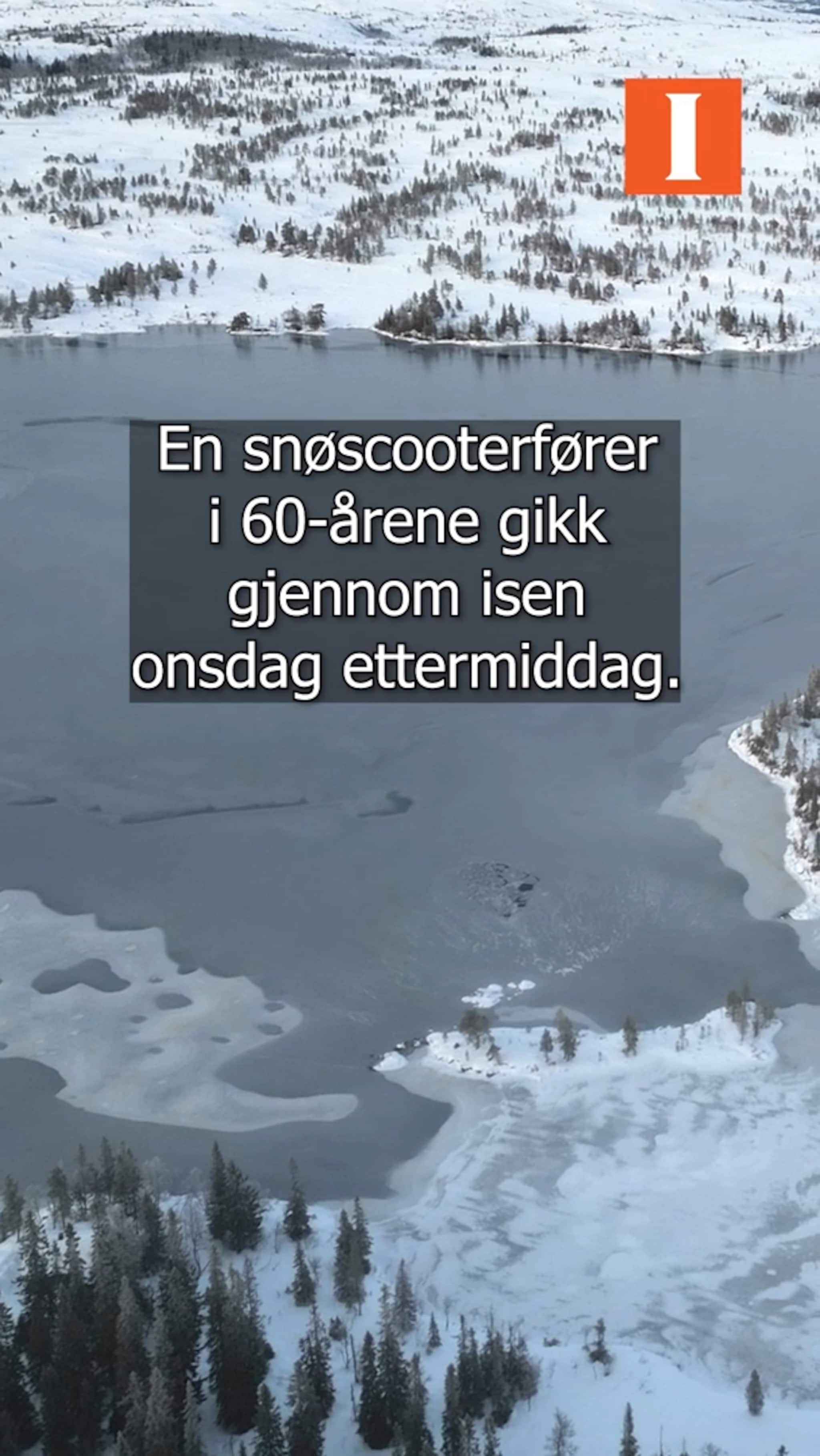 Gikk gjennom isen