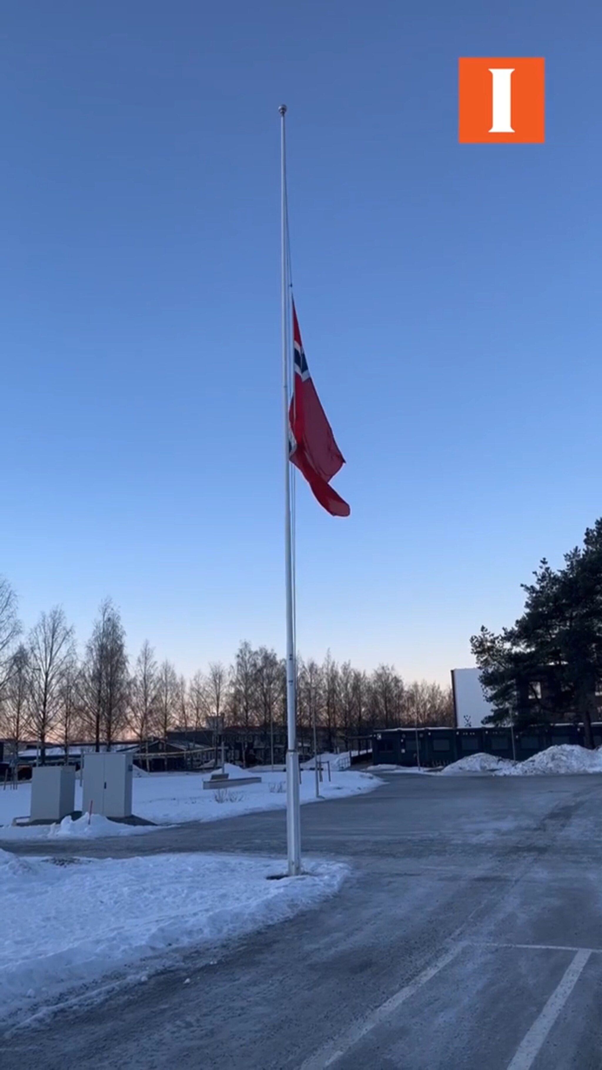 Flagget på halv stang