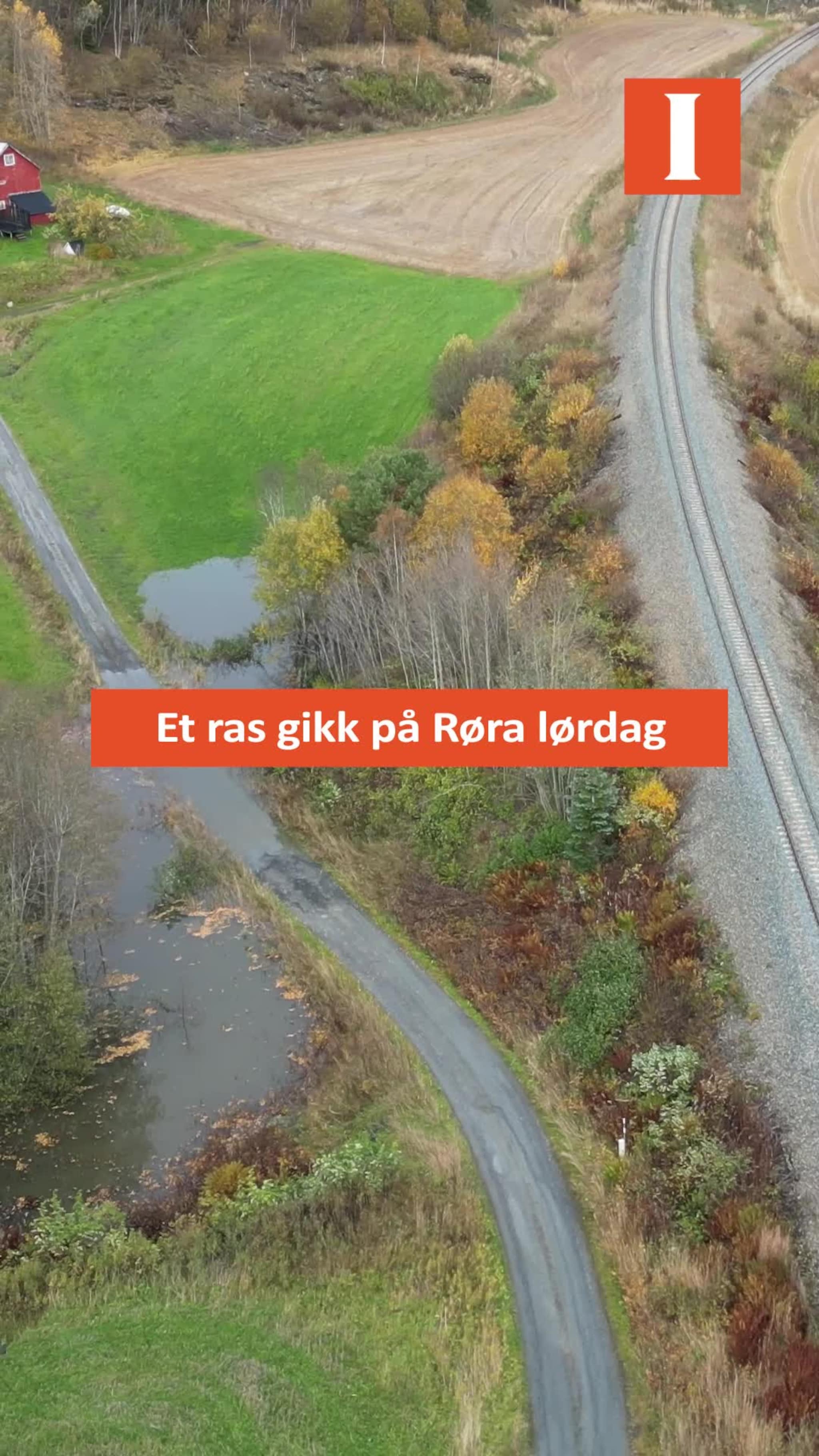 Lørdag gikk et jordskred på Røra